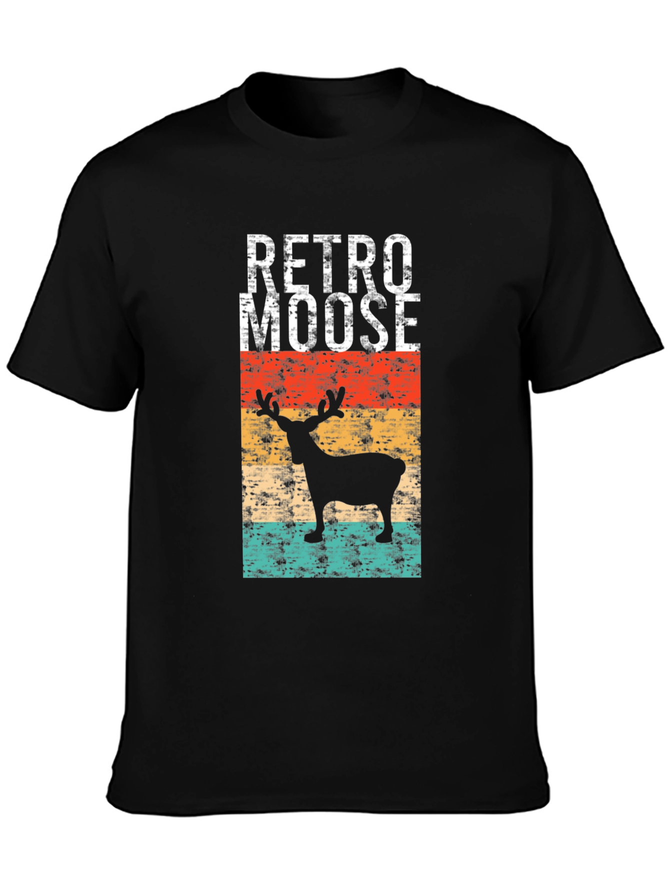 Retro Moose Graphic T-Shirt