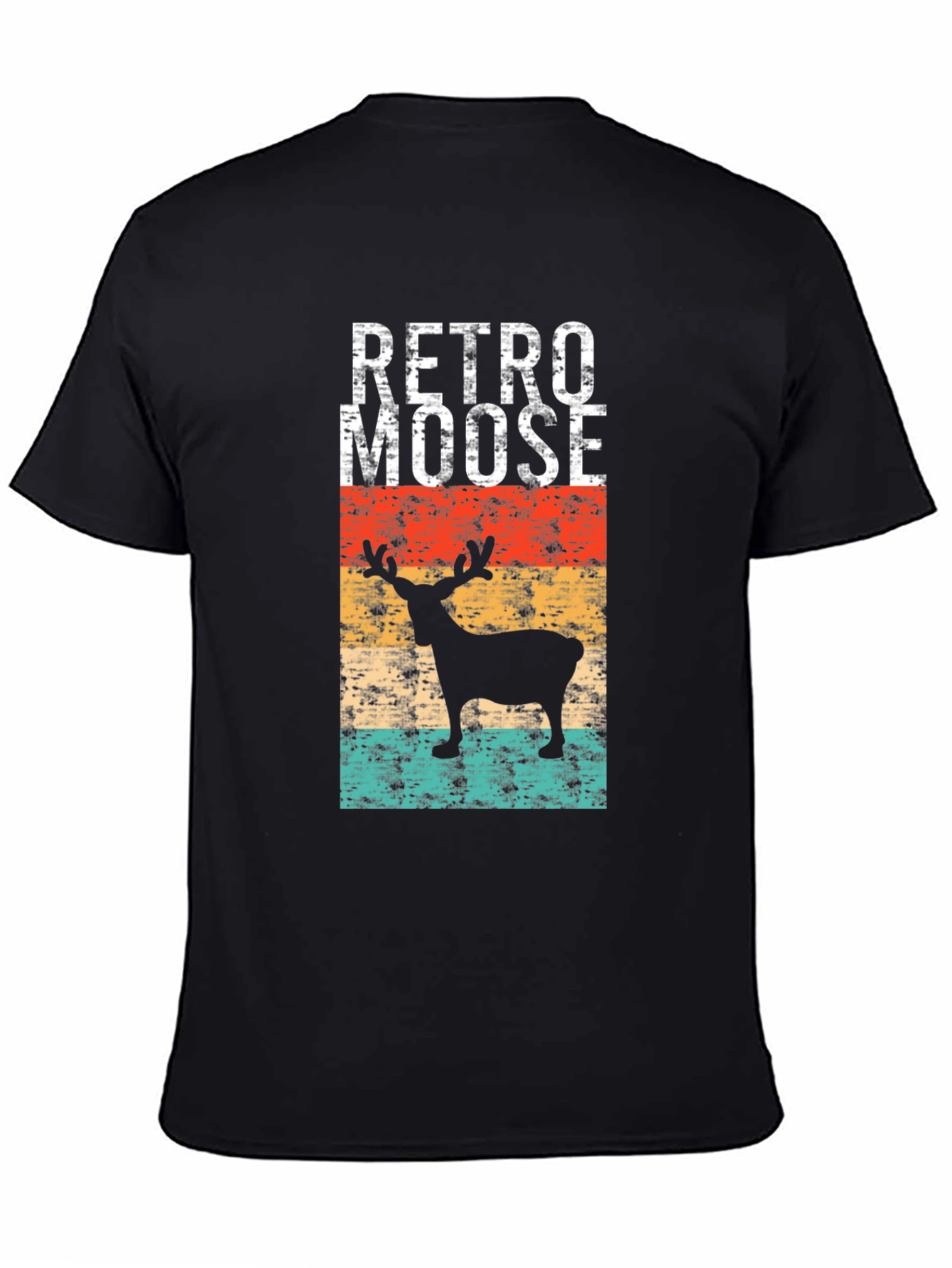 Retro Moose Graphic T-Shirt