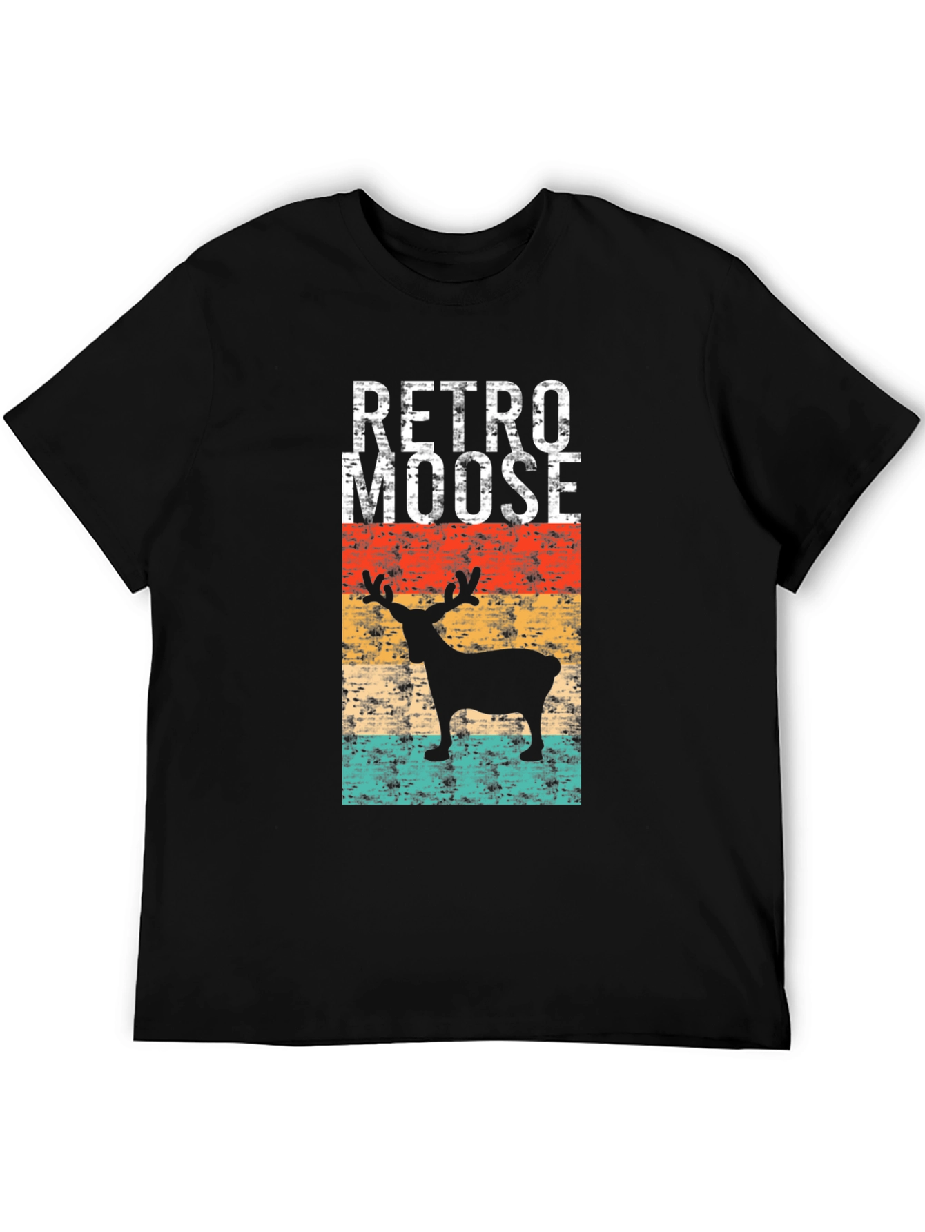 Retro Moose Graphic T-Shirt