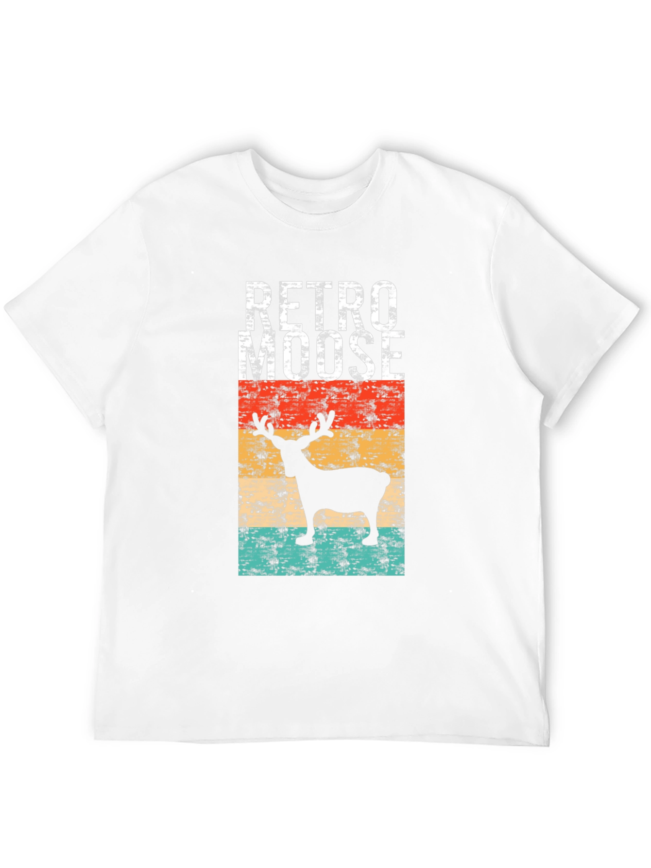 Retro Moose Graphic T-Shirt