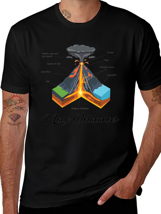 Volcano Anatomy T-Shirt - I Lava Volcanoes