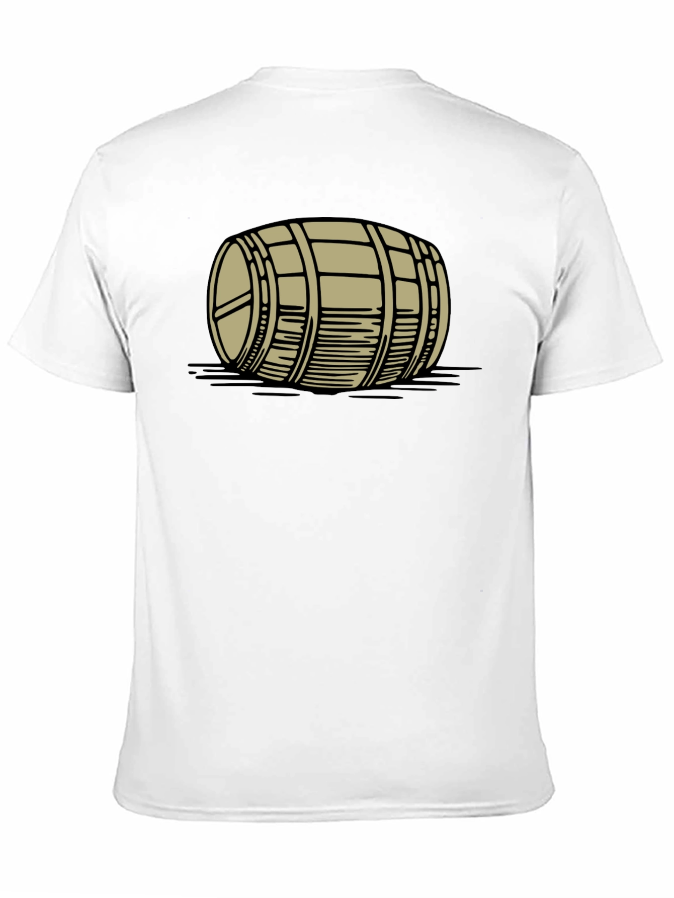 Barrel Graphic Tee - Black Cotton Casual Shirt