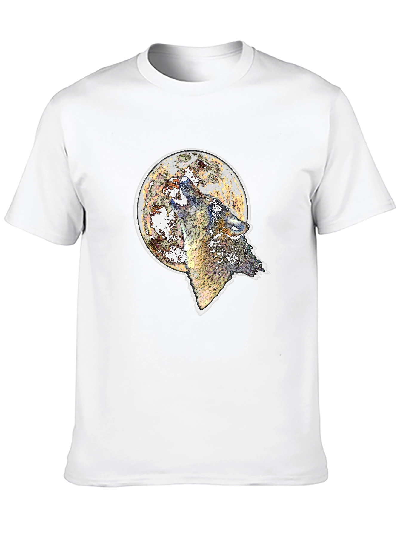 Wolf Moon T-Shirt - Black Graphic Tee