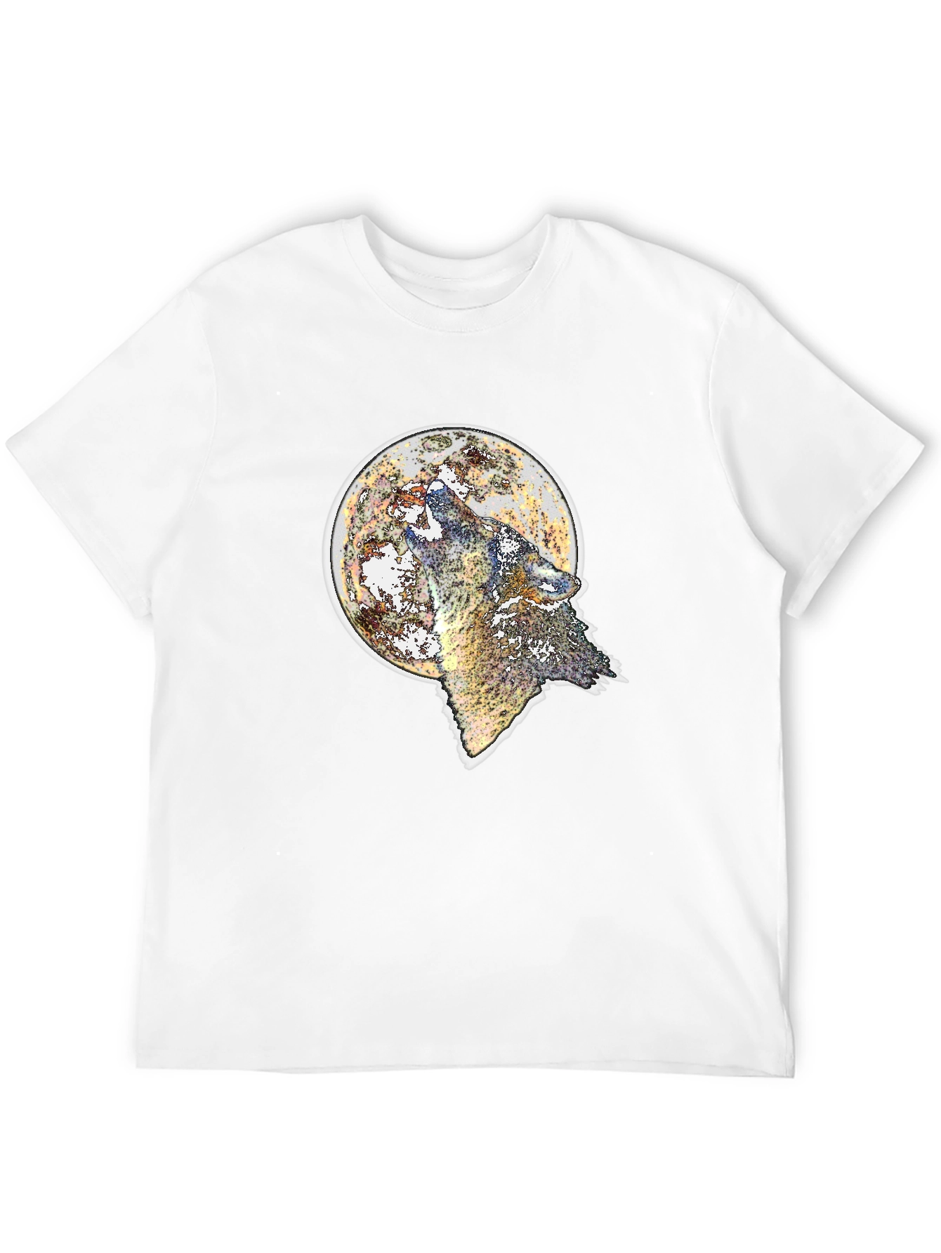 Wolf Moon T-Shirt - Black Graphic Tee
