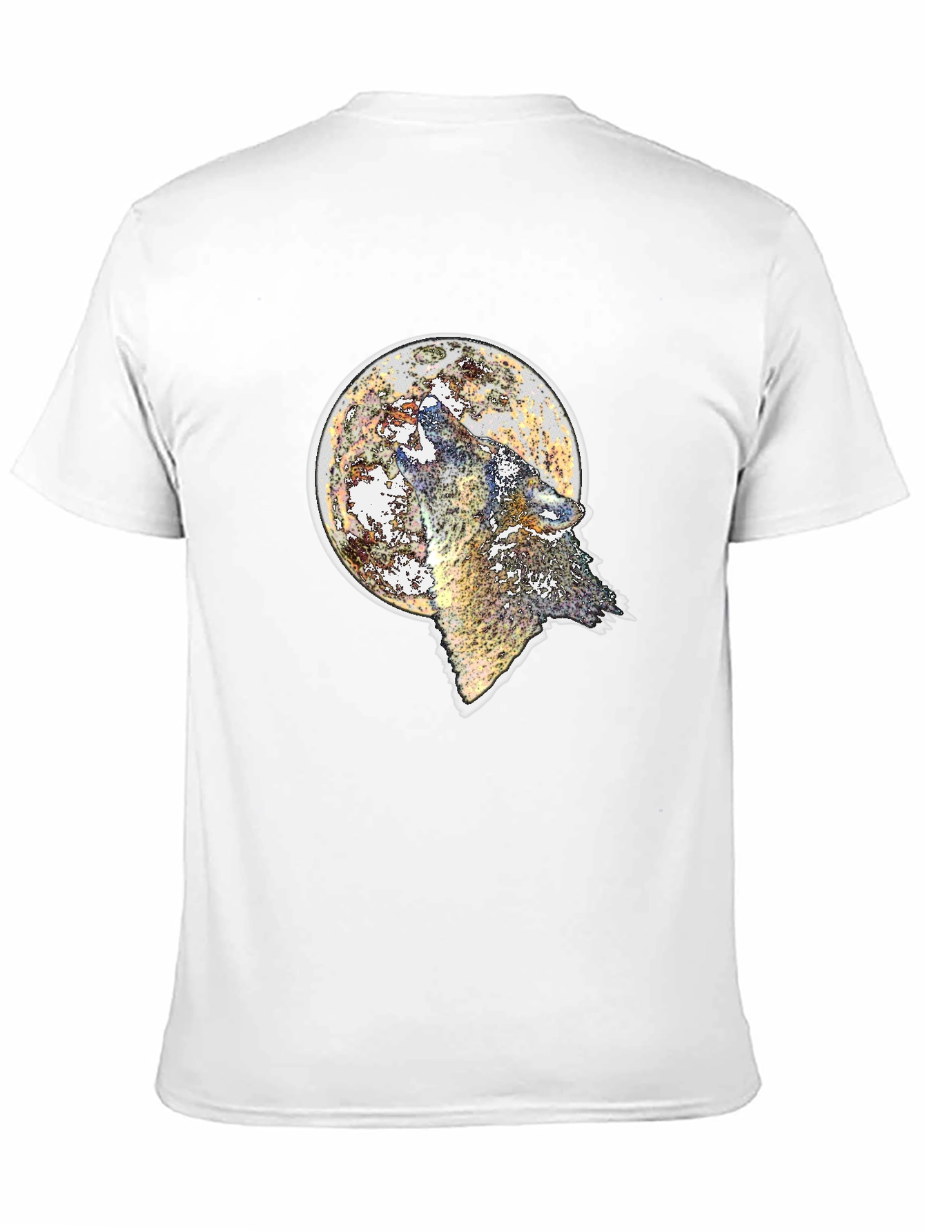 Wolf Moon T-Shirt - Black Graphic Tee