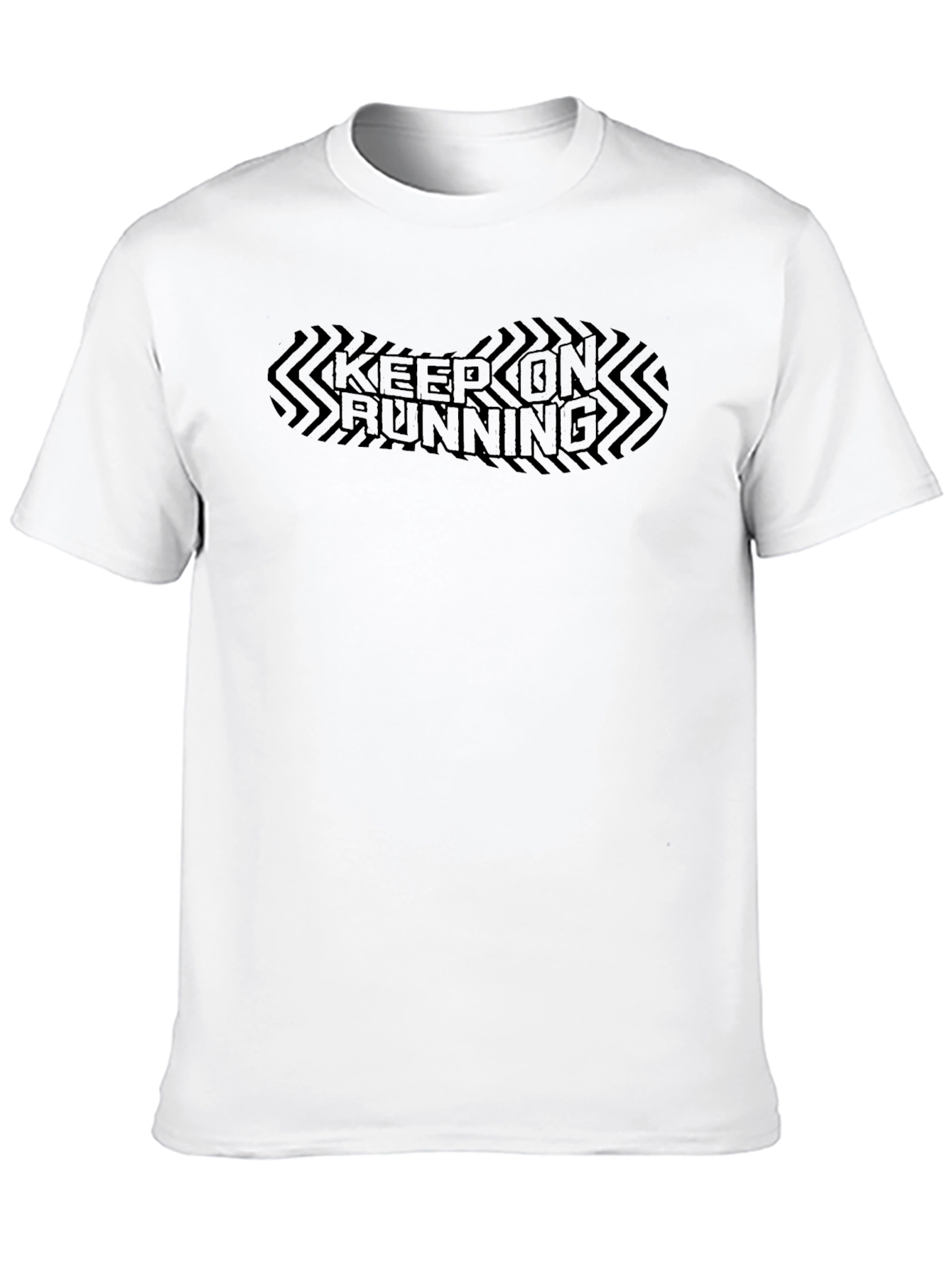 Keep On Running Black T-Shirt