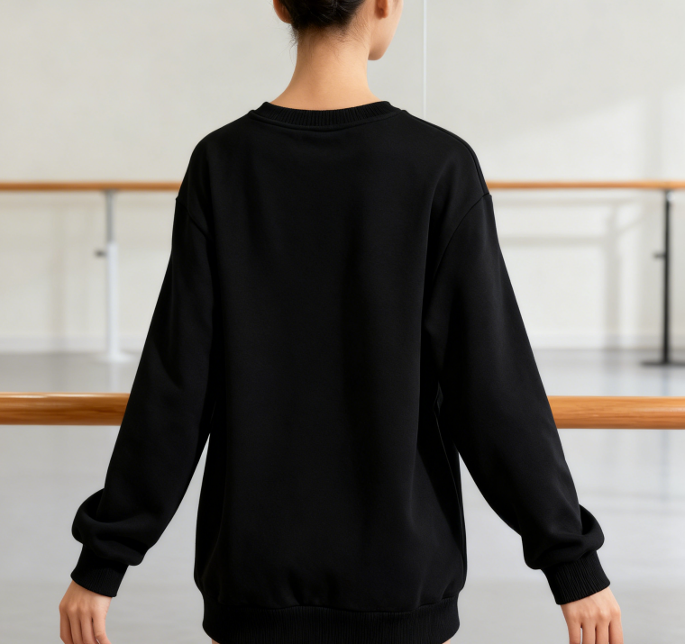 Bold Gym-Inspired Dumbbell Print Sweatshirt