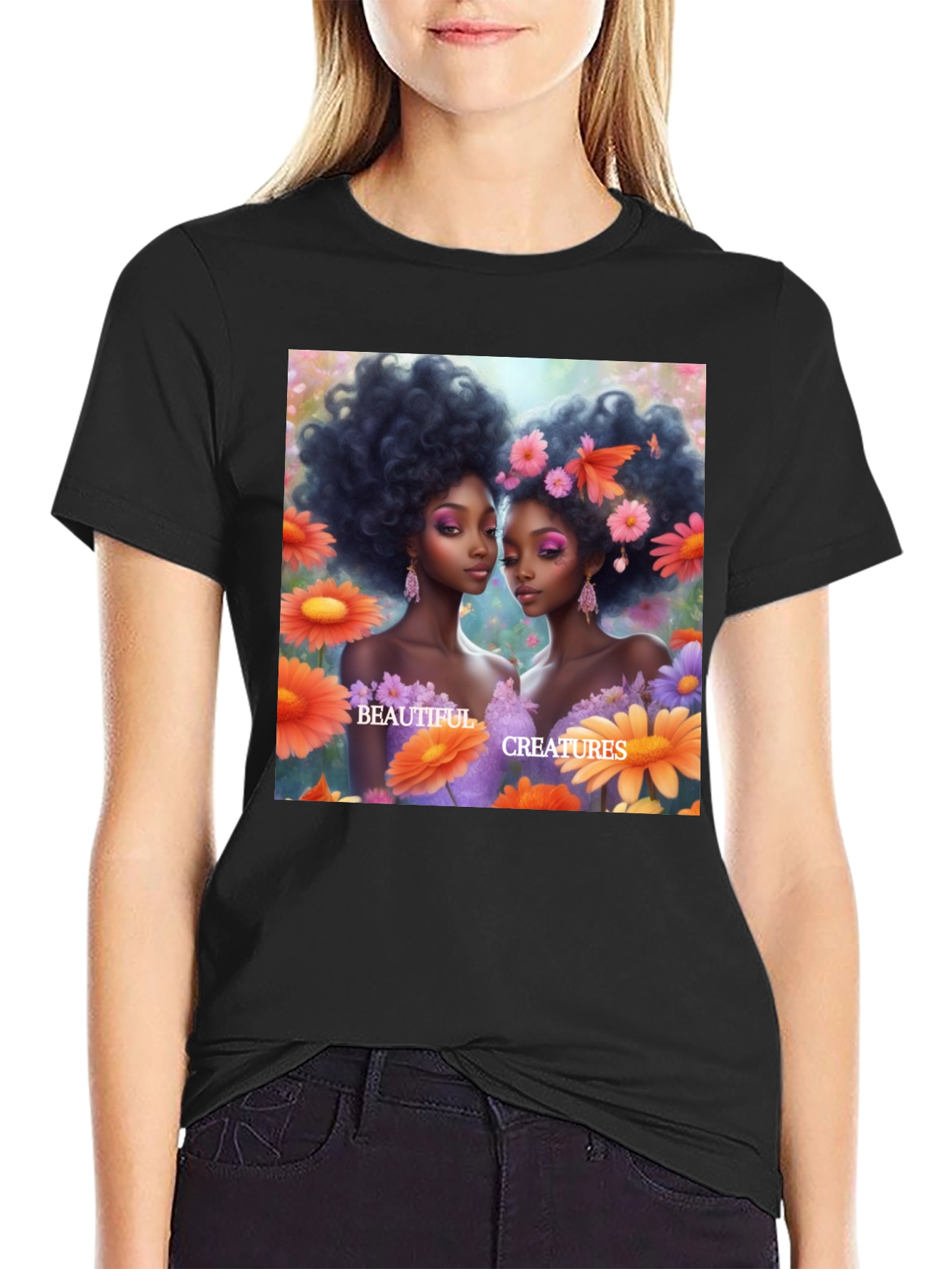 Artistic Beautiful Creatures Graphic Tee