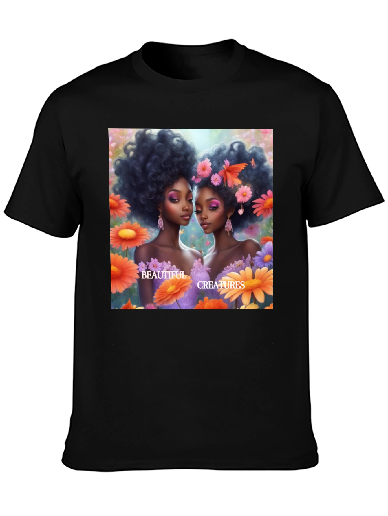 Artistic Beautiful Creatures Graphic Tee