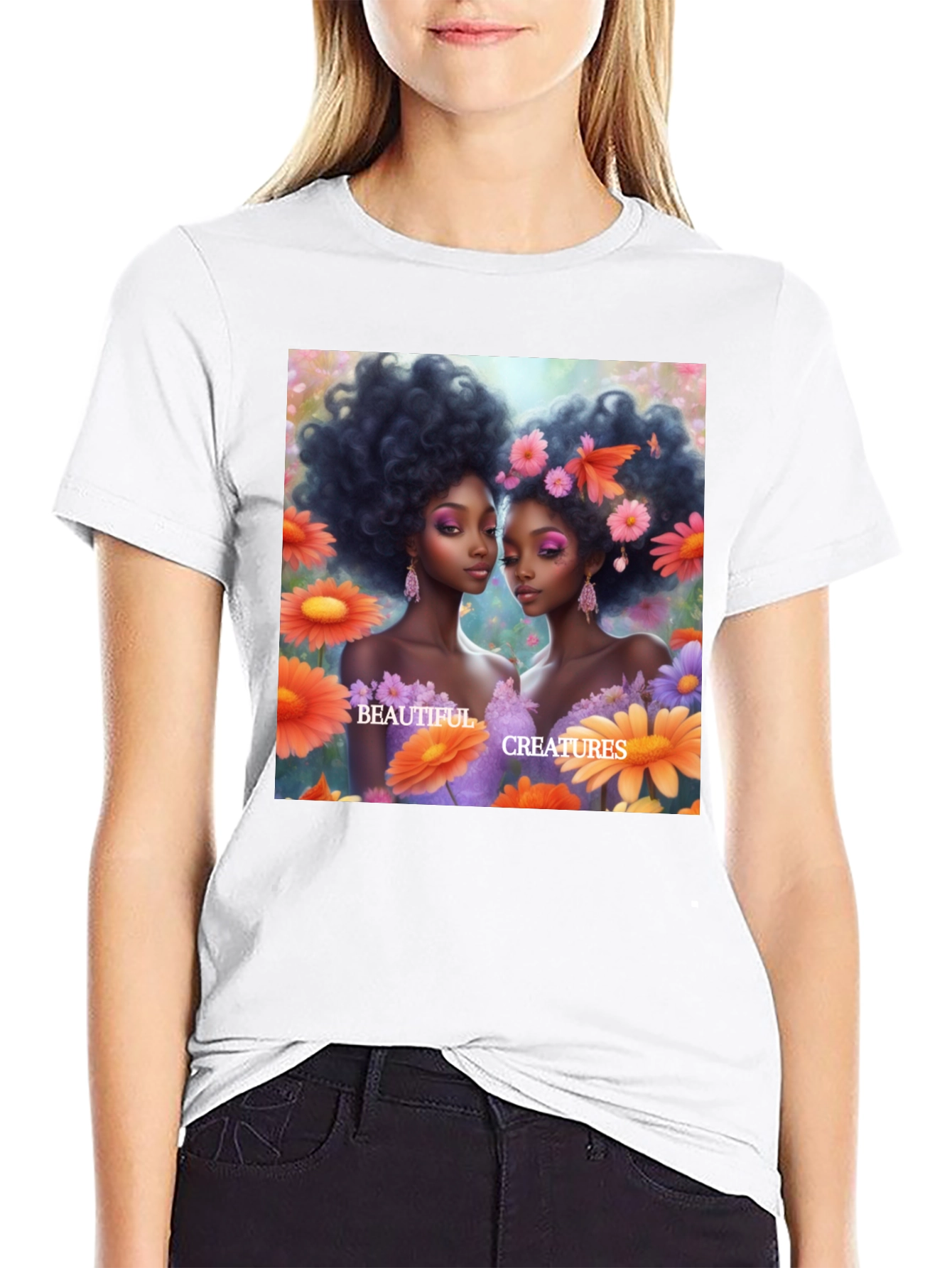 Artistic Beautiful Creatures Graphic Tee