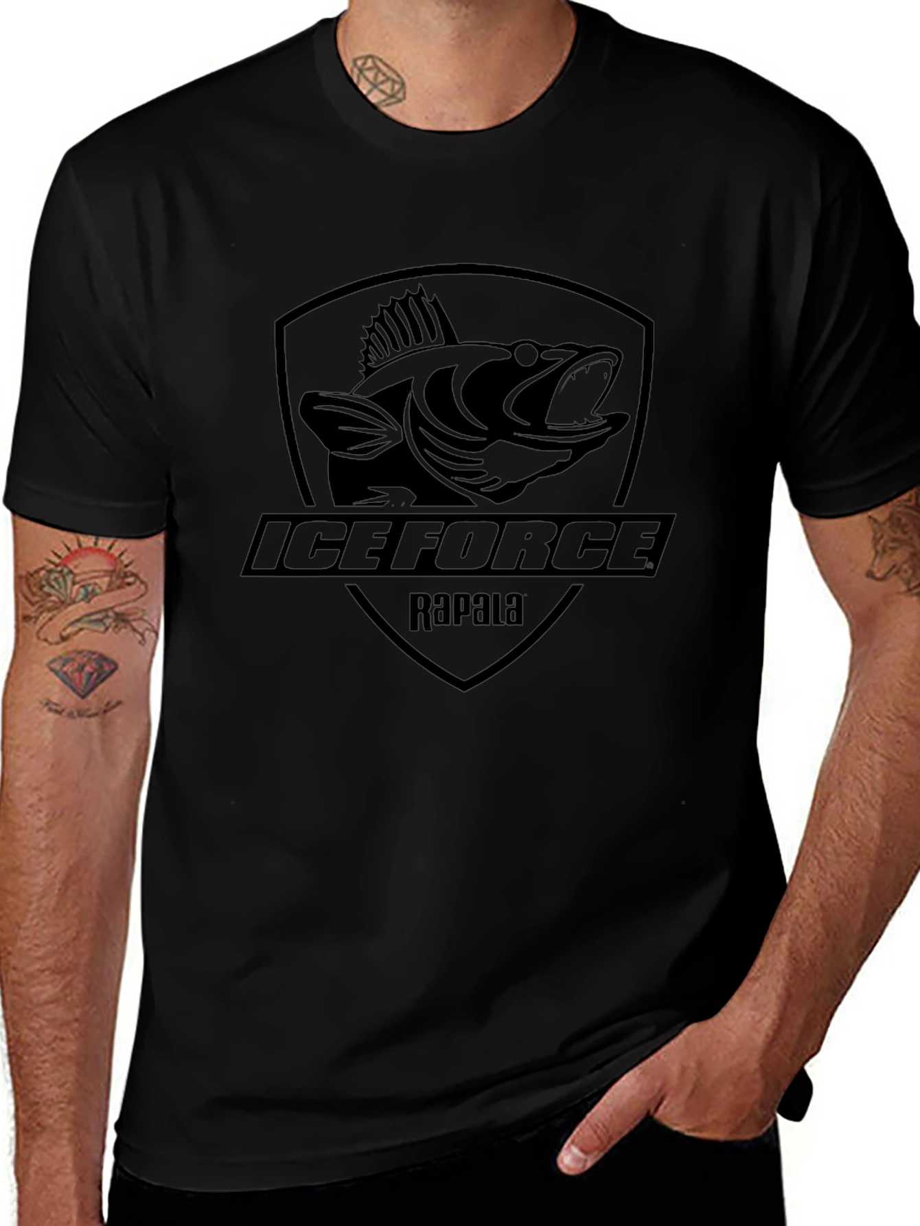 Ice Force Rapala Black Graphic T-Shirt