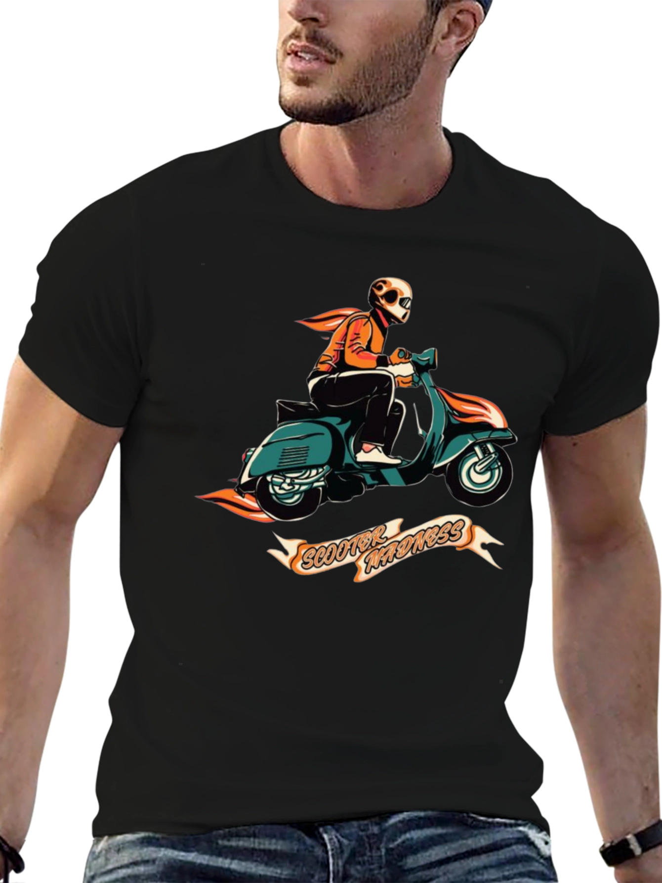 Scooter Madness Graphic Tee - Retro Style