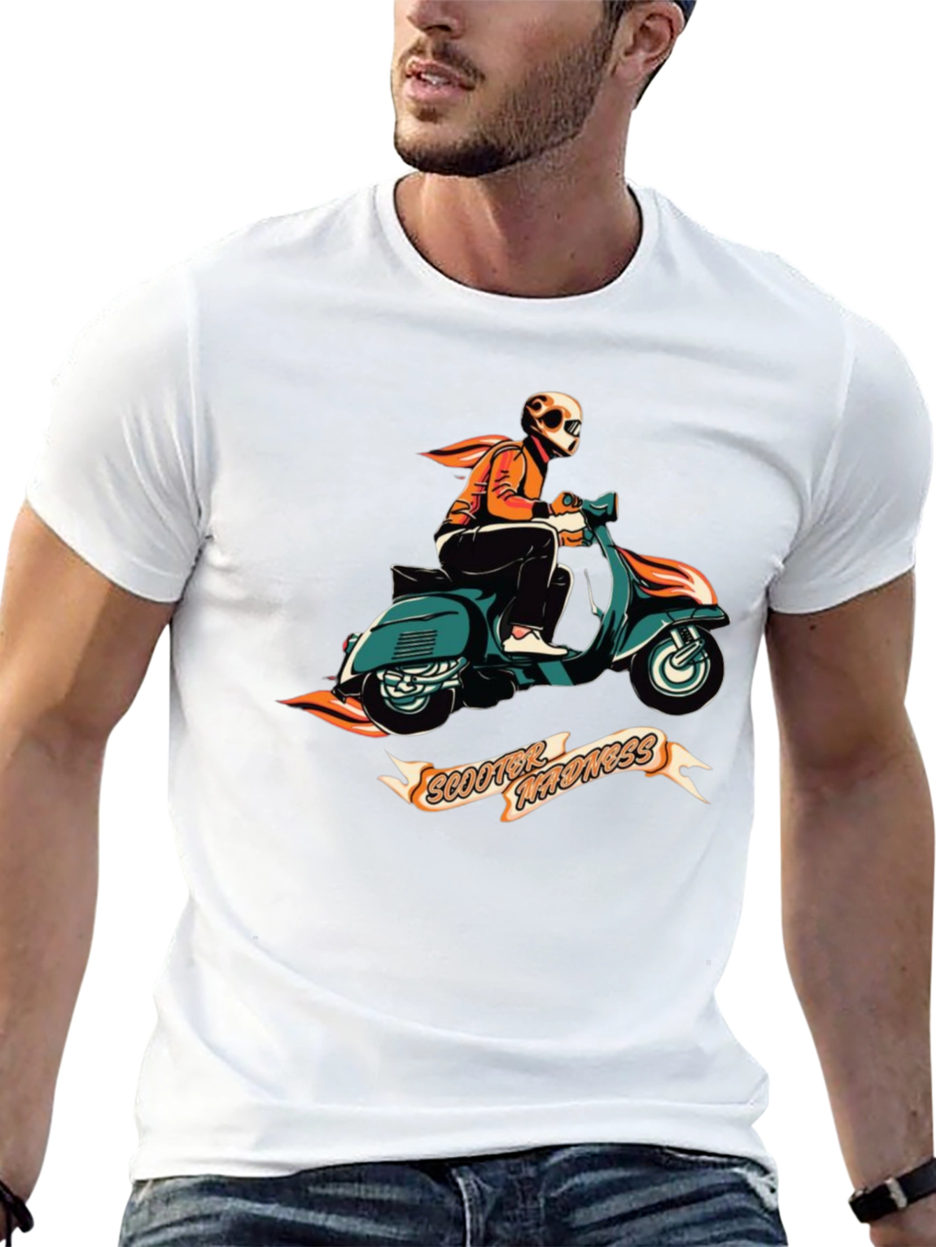 Scooter Madness Graphic Tee - Retro Style