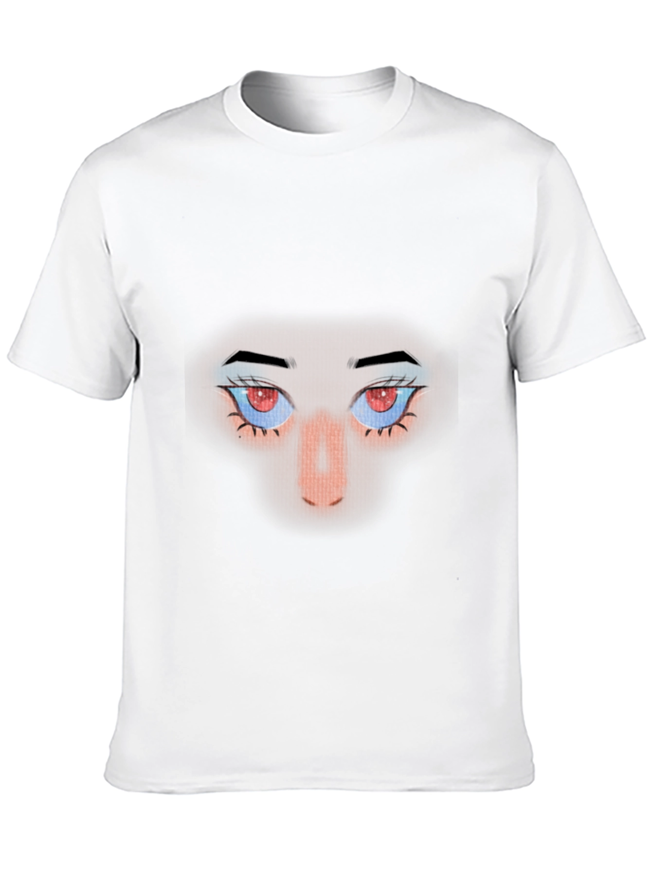 Intense Gaze Graphic Tee - Red Eyes Black Shirt