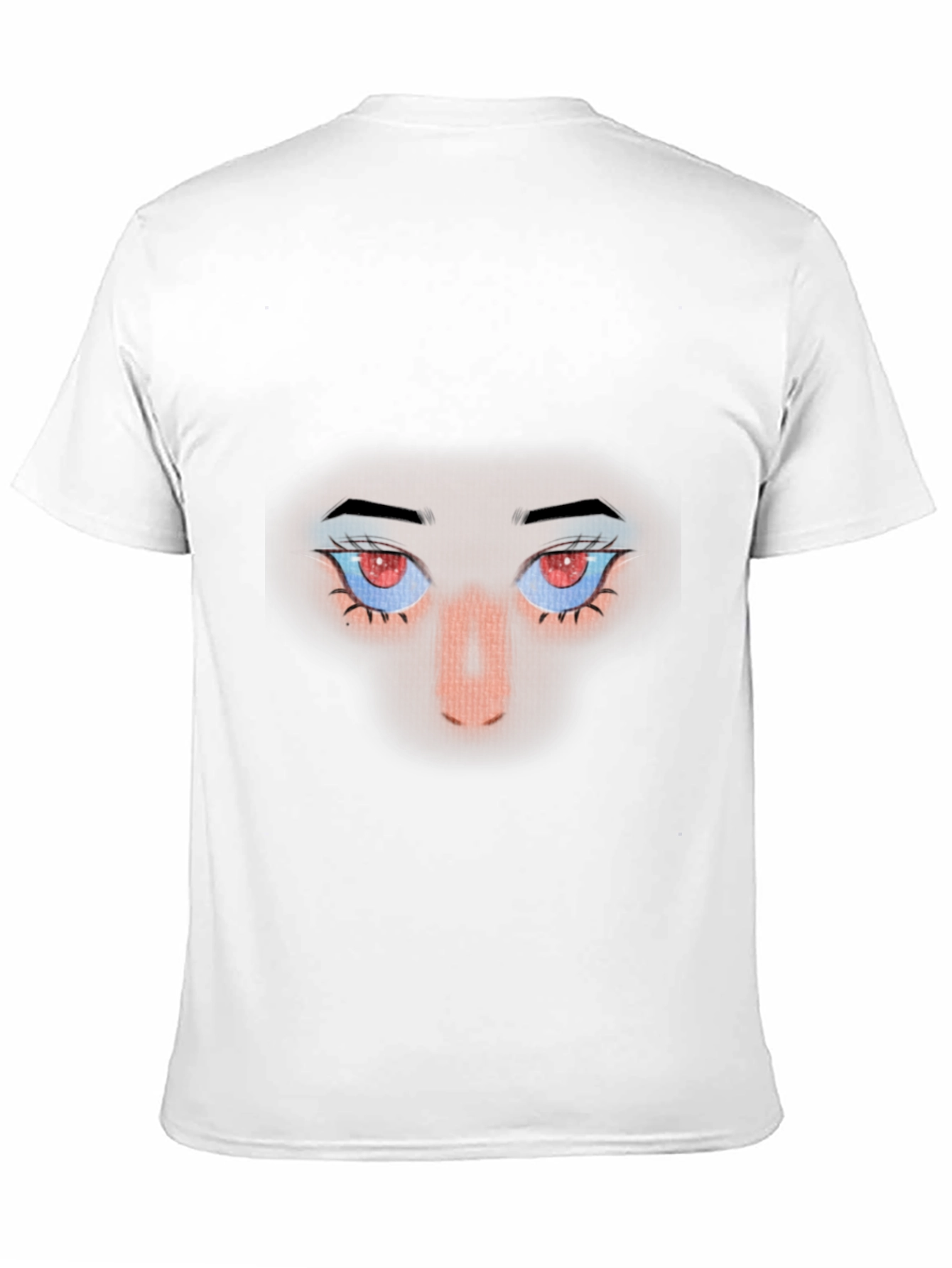 Intense Gaze Graphic Tee - Red Eyes Black Shirt