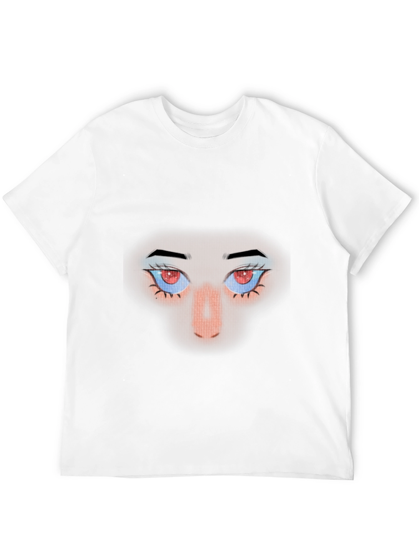Intense Gaze Graphic Tee - Red Eyes Black Shirt