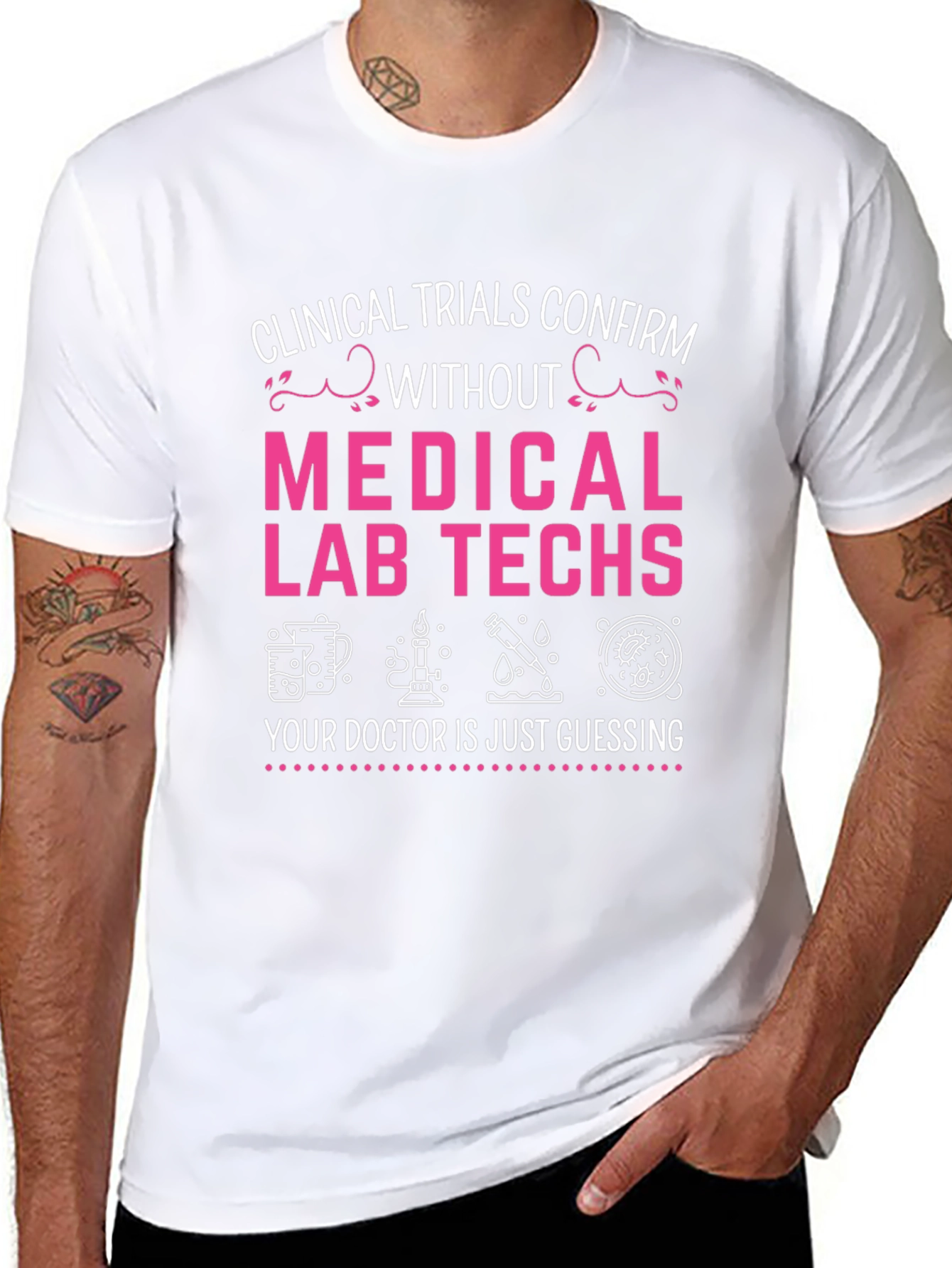 Medical Lab Tech T-Shirt - Clinical Trials Confirm Tee