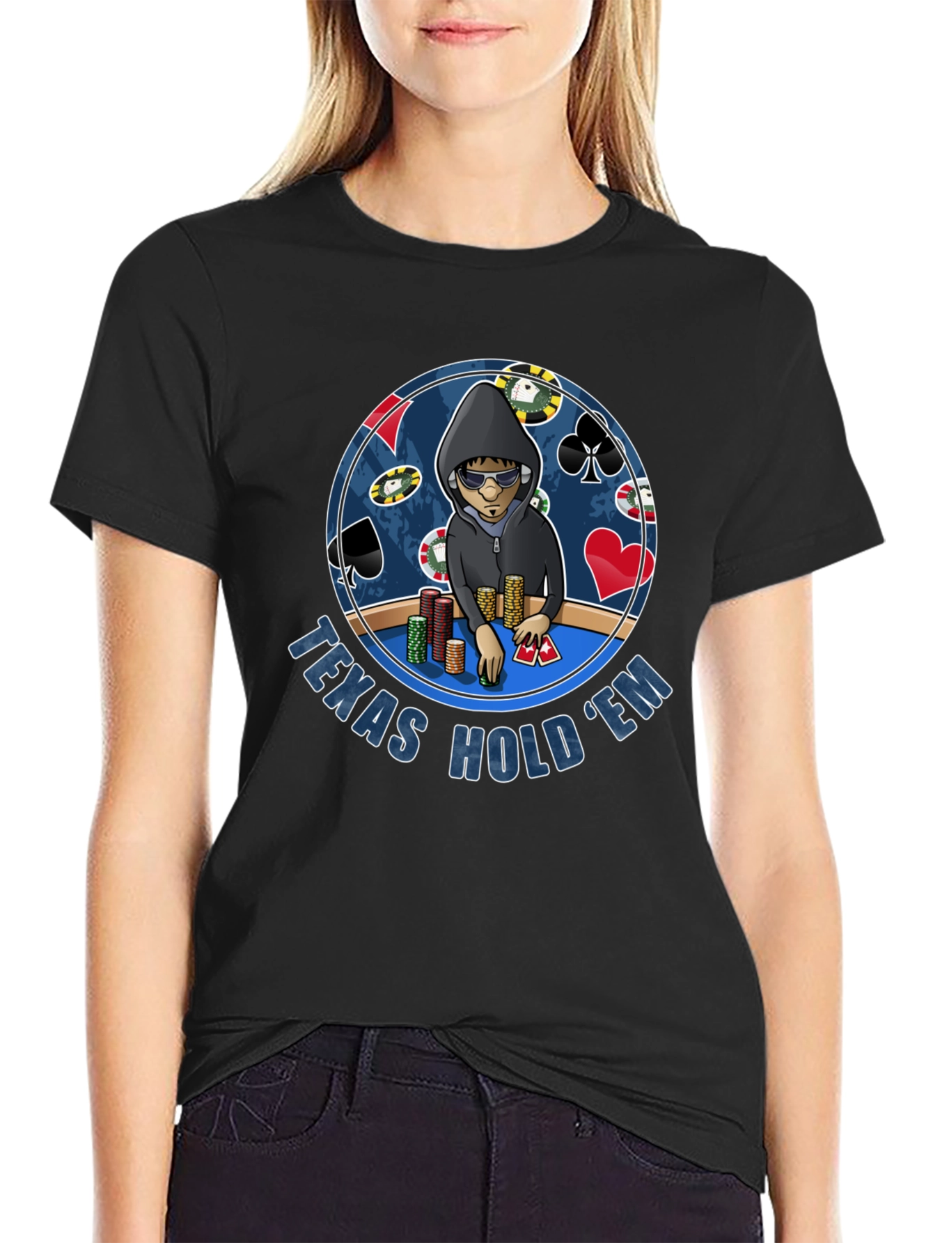 Texas Holdem Poker Player Graphic T-Shirt
