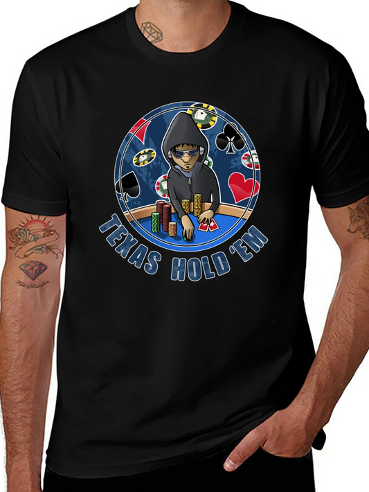 Texas Holdem Poker Player Graphic T-Shirt