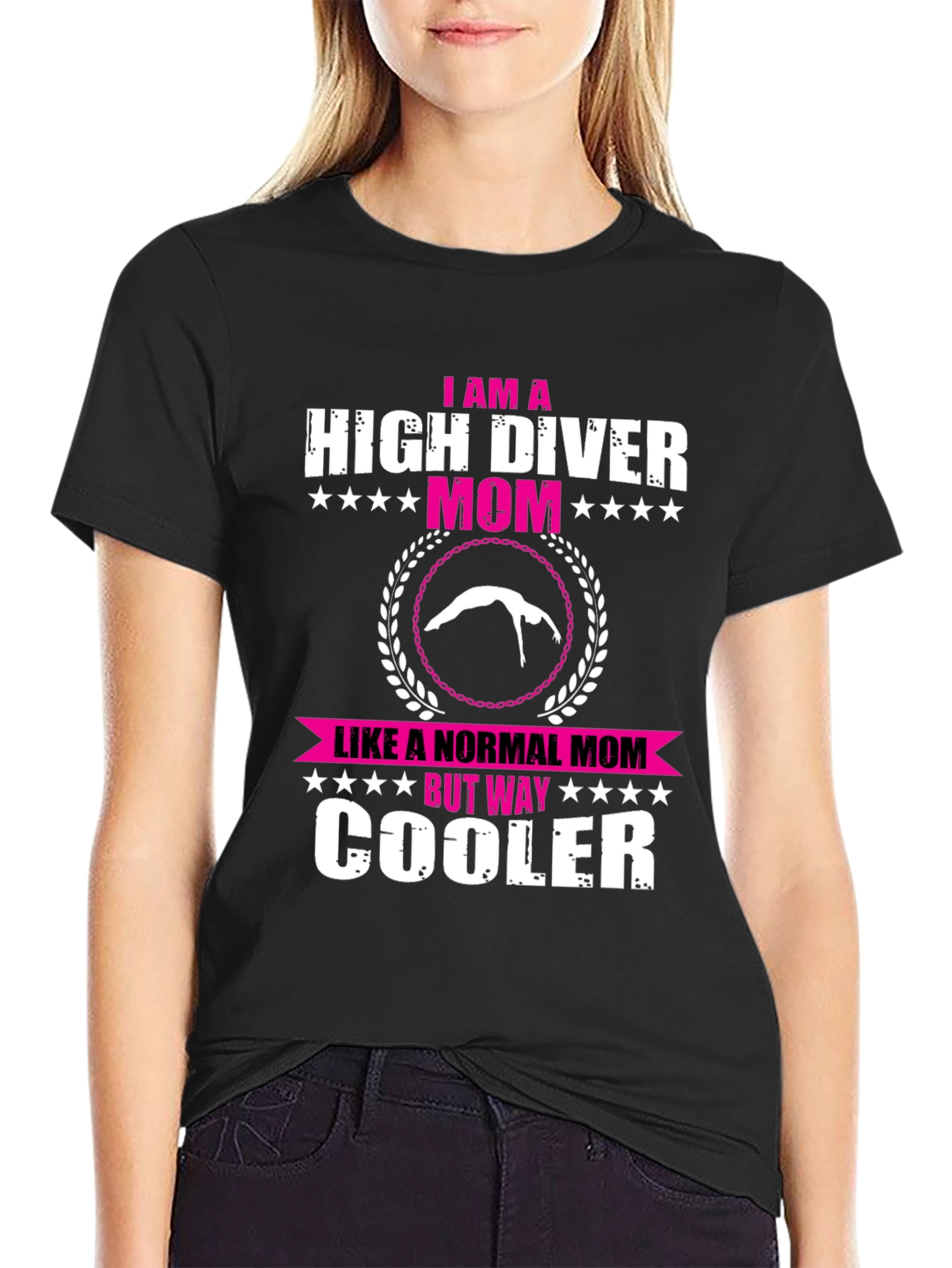 High Diver Mom T-Shirt - Unique Design