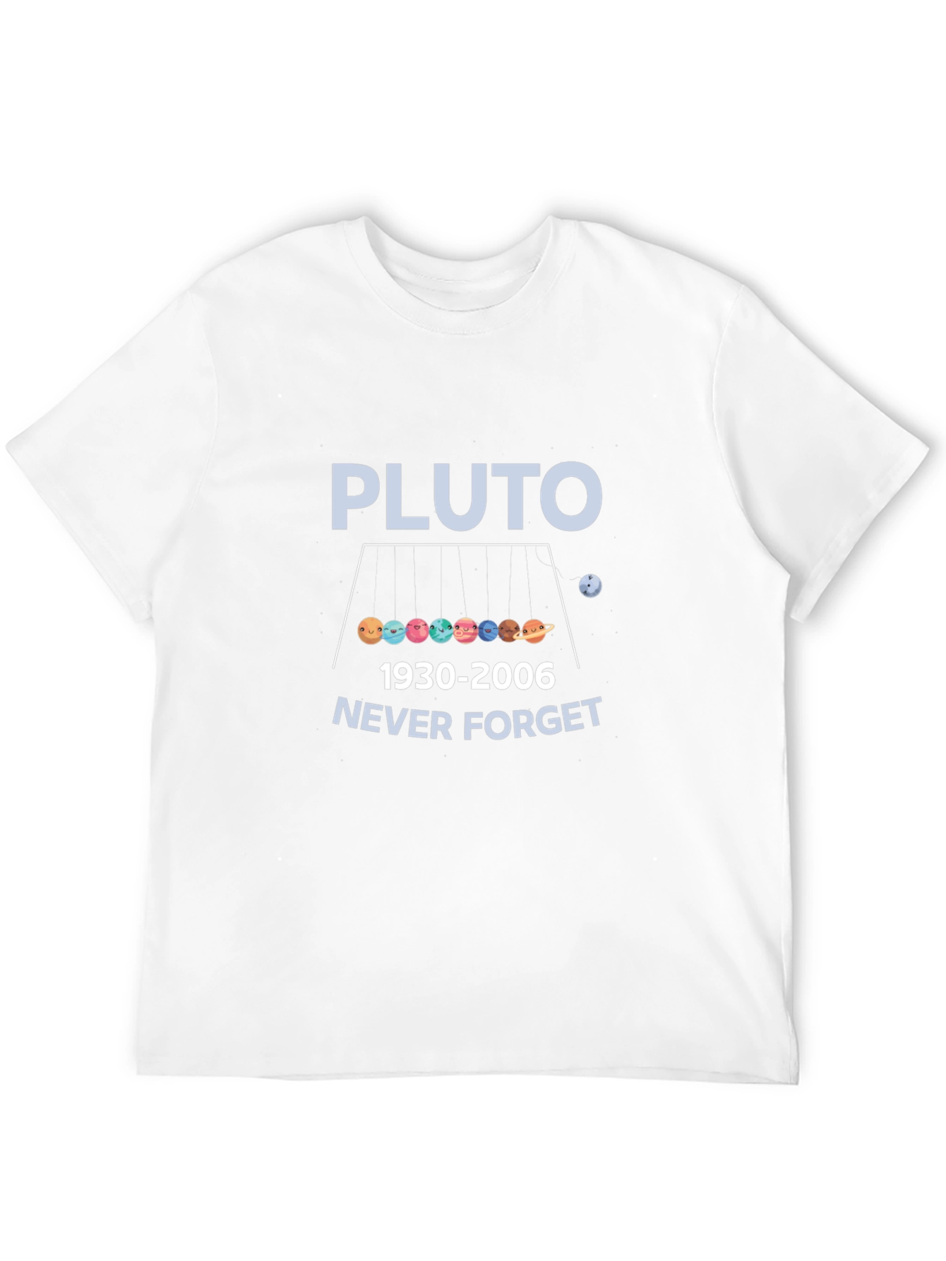 Pluto Never Forget T-Shirt - Planets Graphic Tee