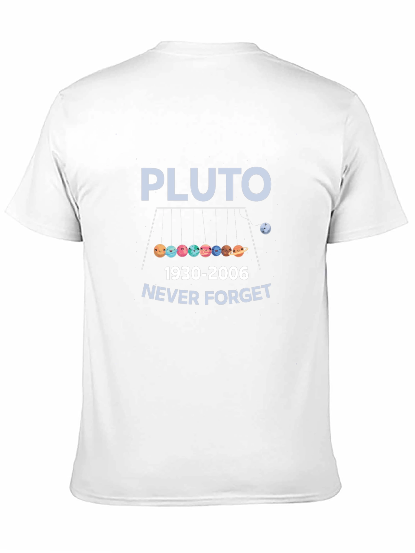 Pluto Never Forget T-Shirt - Planets Graphic Tee