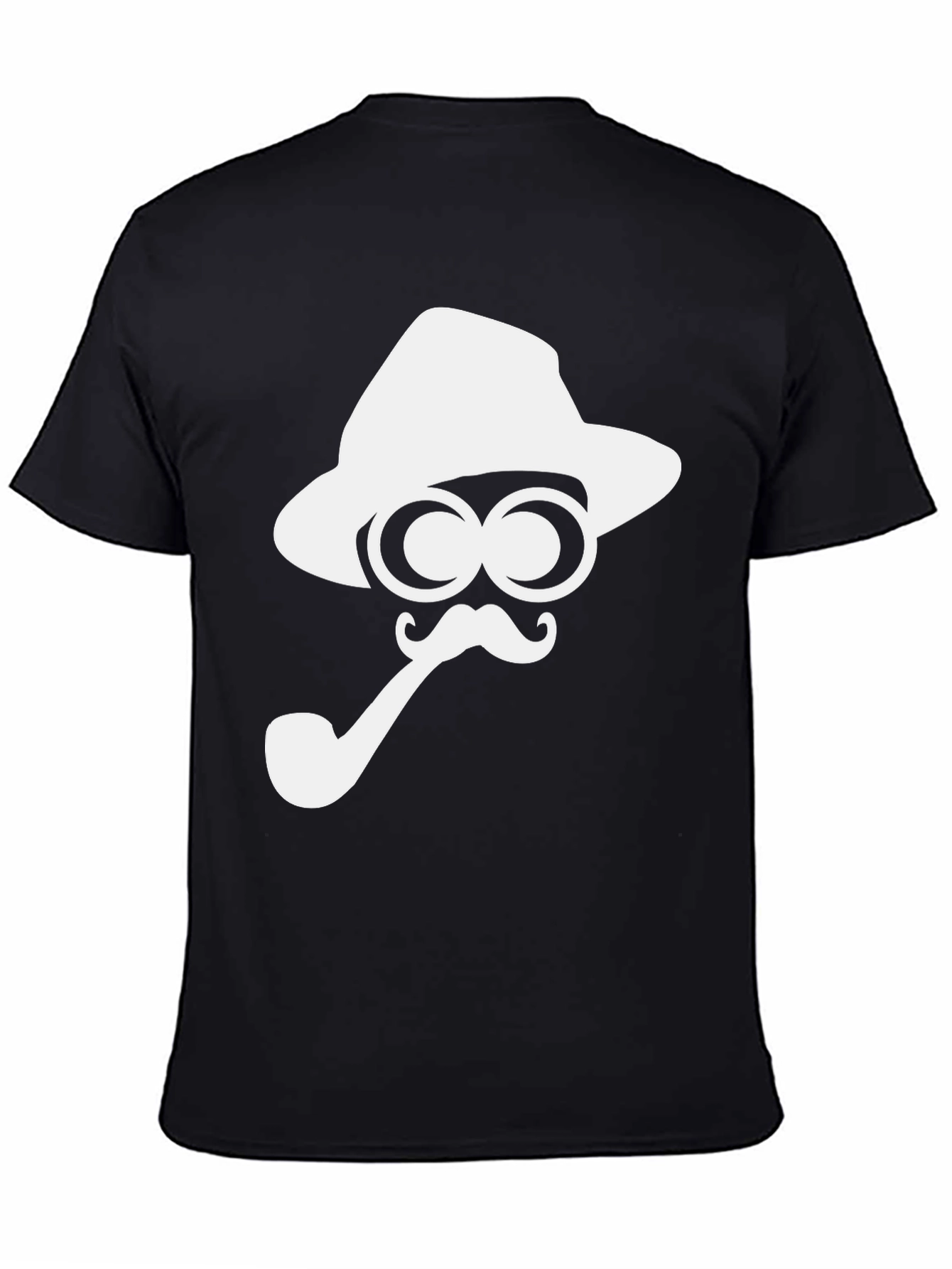 Fun Detective Graphic Tee - Black Cotton T-Shirt