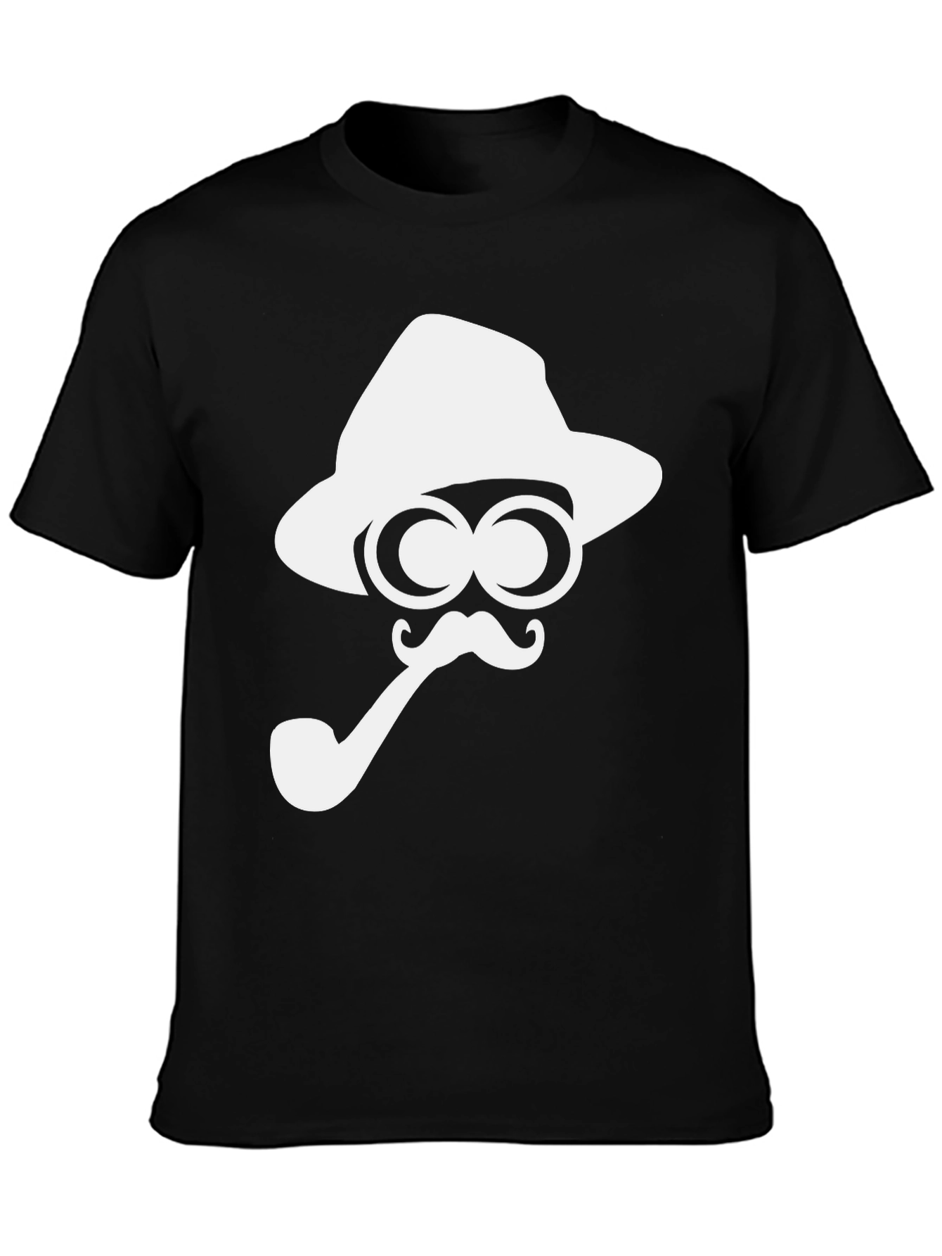 Fun Detective Graphic Tee - Black Cotton T-Shirt