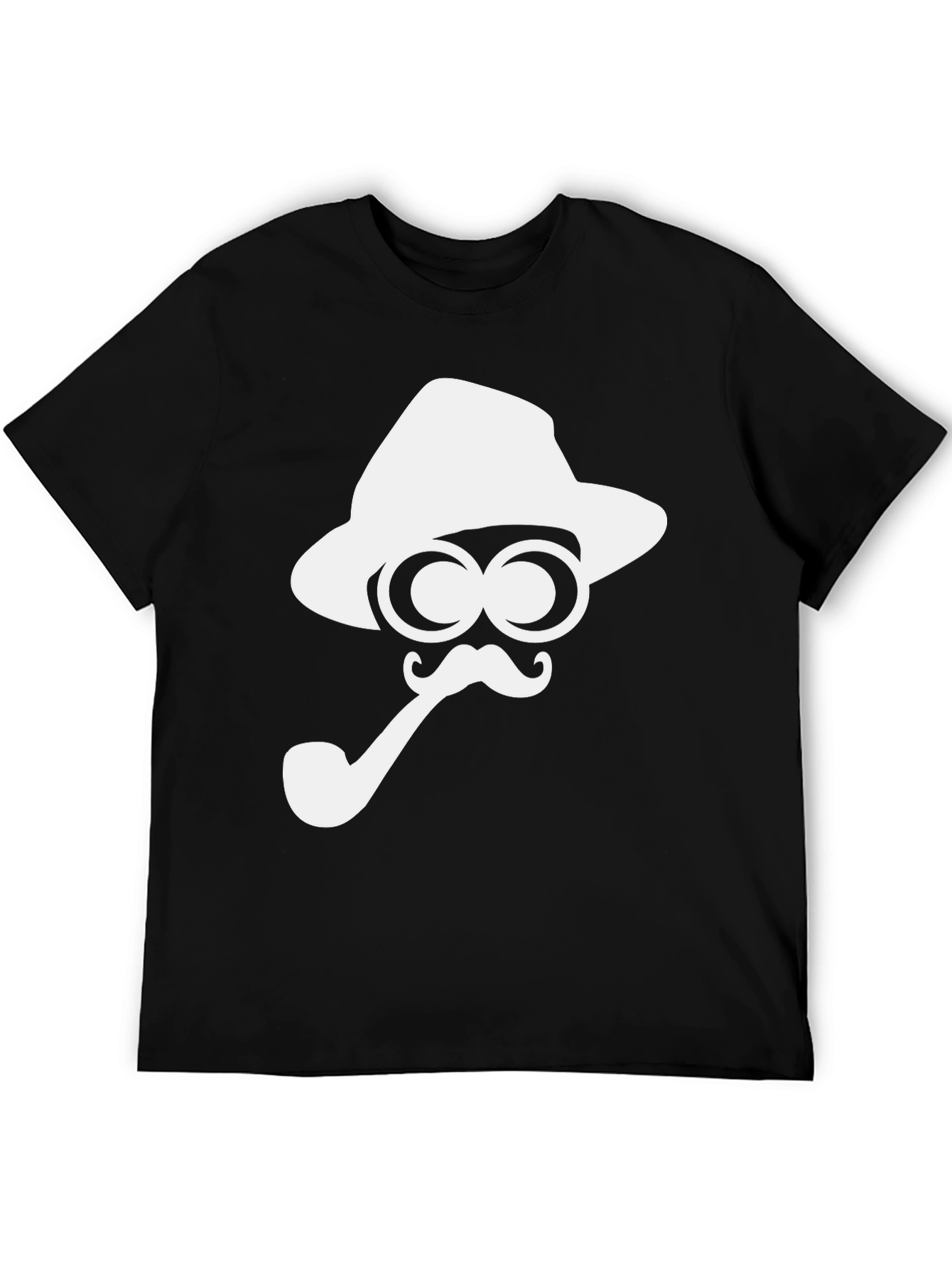 Fun Detective Graphic Tee - Black Cotton T-Shirt