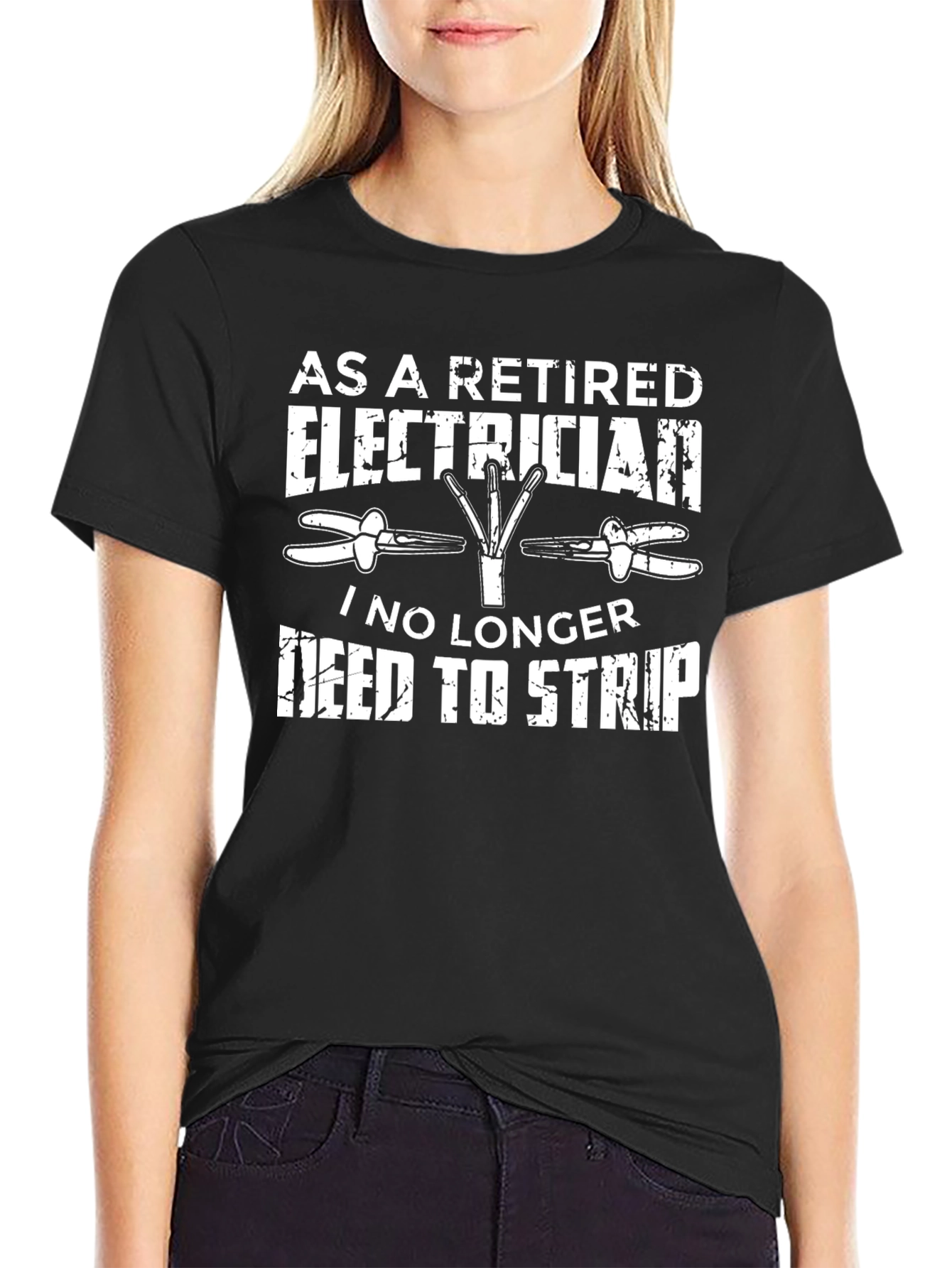 Retired Electrician T-Shirt Funny Gift Idea