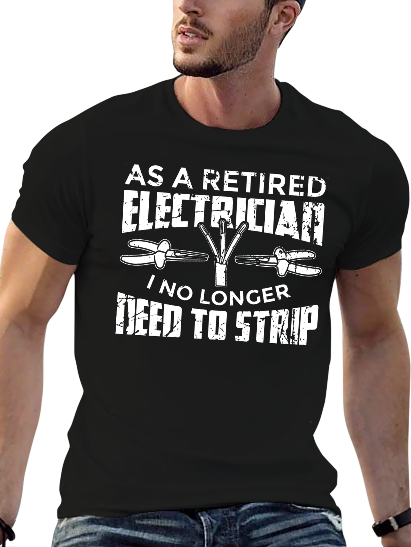 Retired Electrician T-Shirt Funny Gift Idea