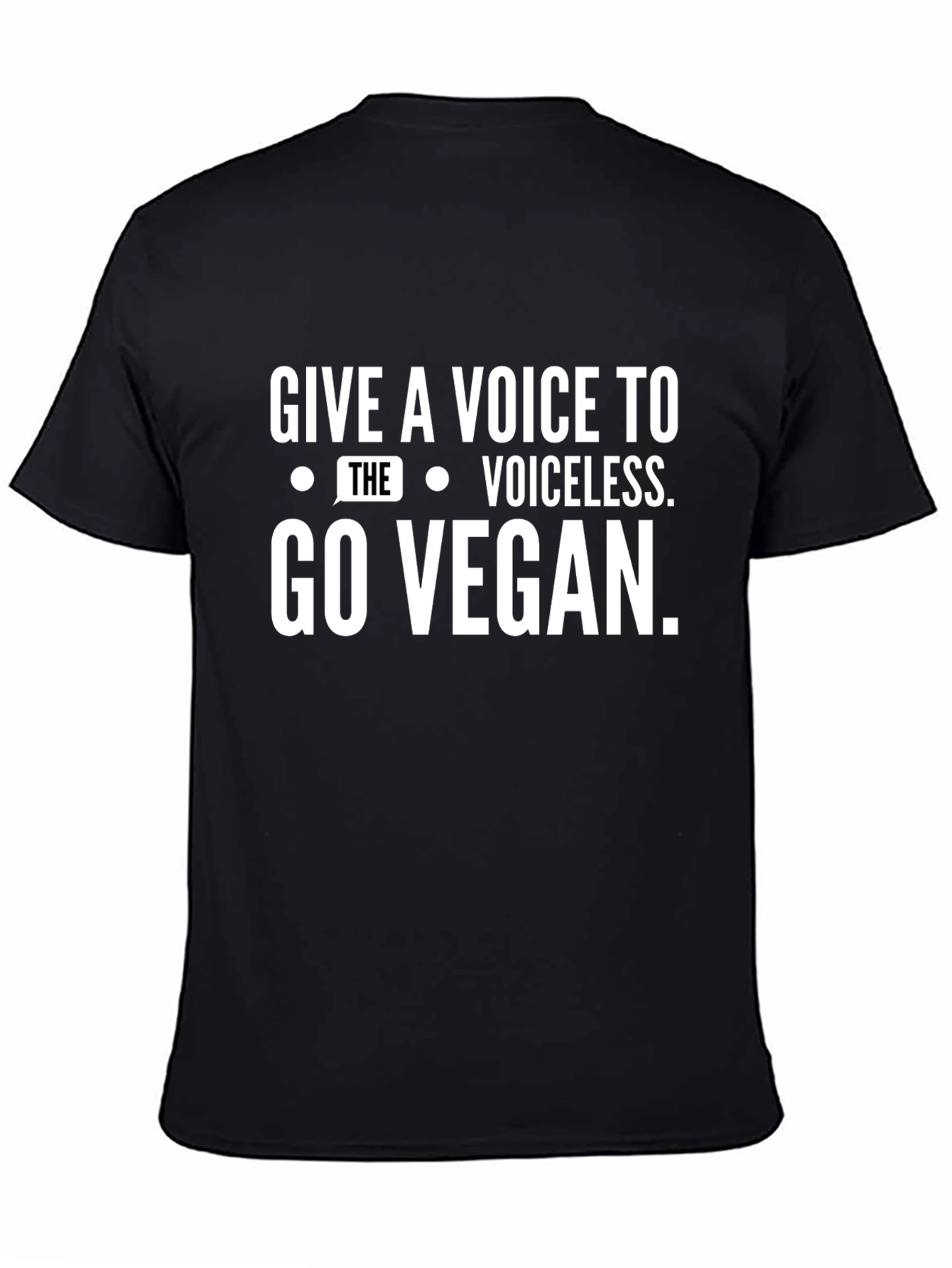 Vegan Voice Black T-Shirt