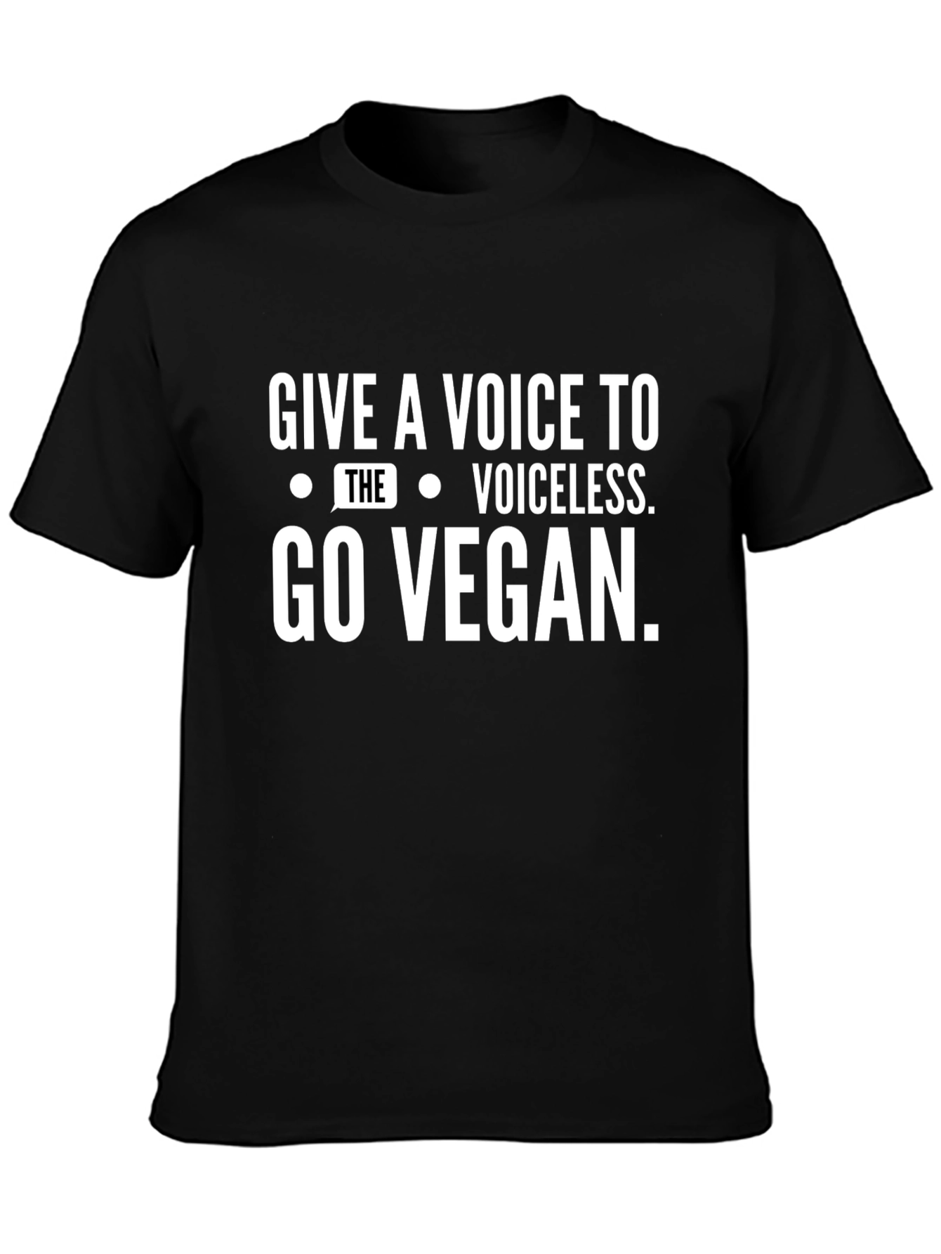 Vegan Voice Black T-Shirt