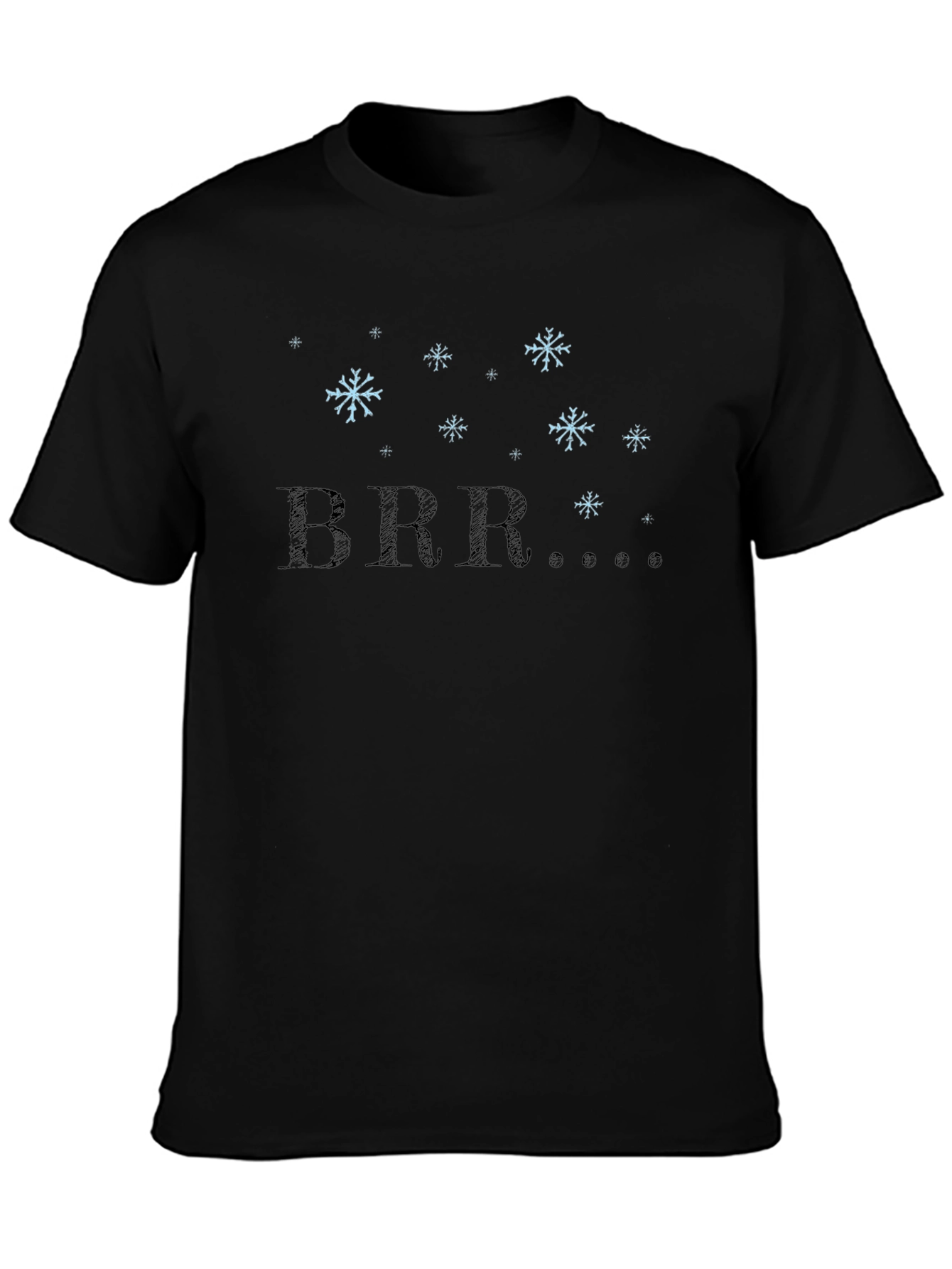 Winter BRR Snowflake Graphic Tee - Black