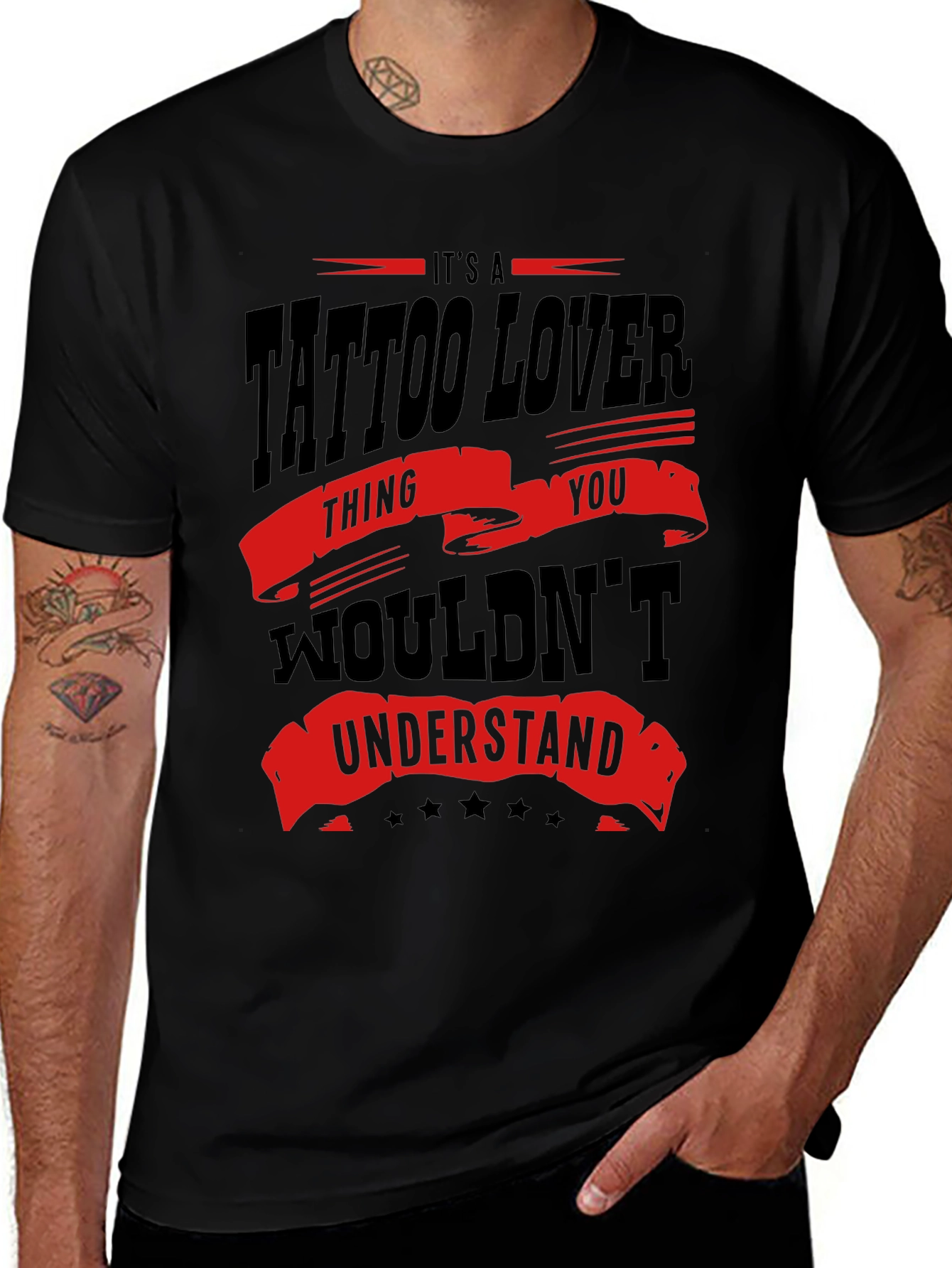 Tattoo Lover T-Shirt - Graphic Print Tee