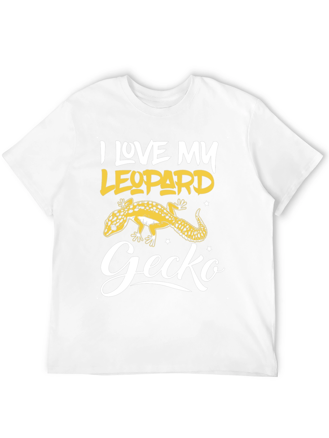 I Love My Leopard Gecko Black T-Shirt