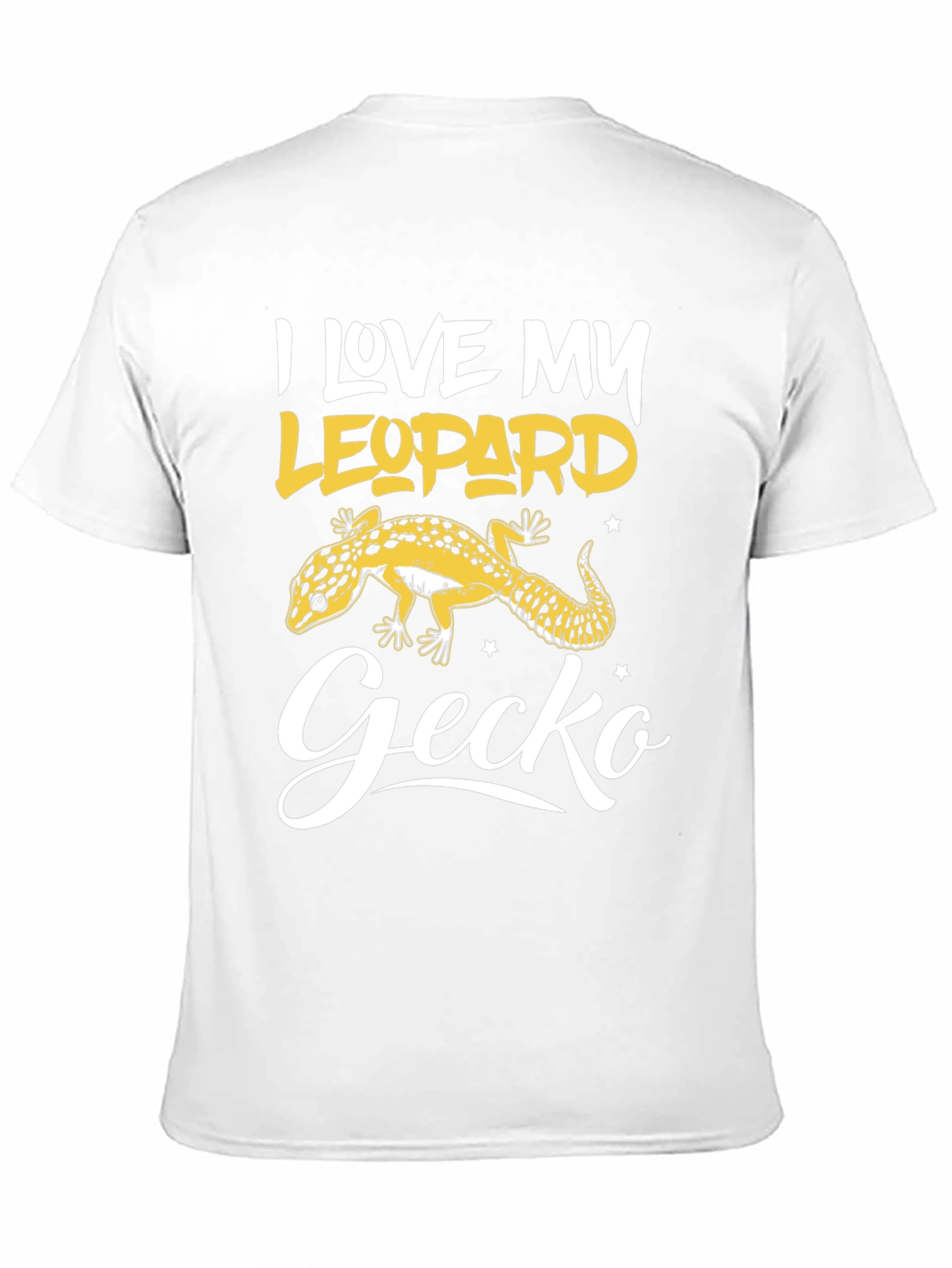 I Love My Leopard Gecko Black T-Shirt