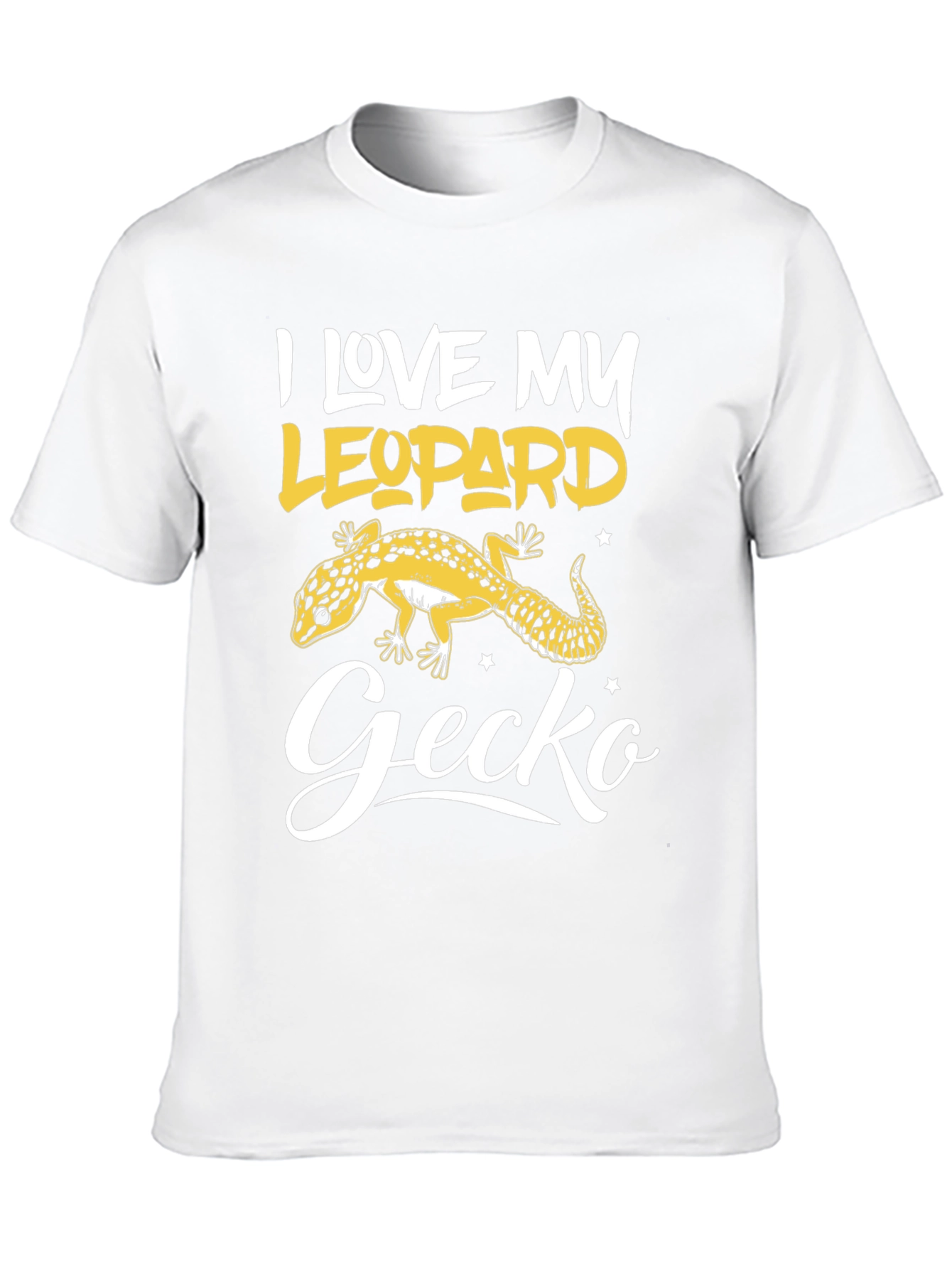 I Love My Leopard Gecko Black T-Shirt