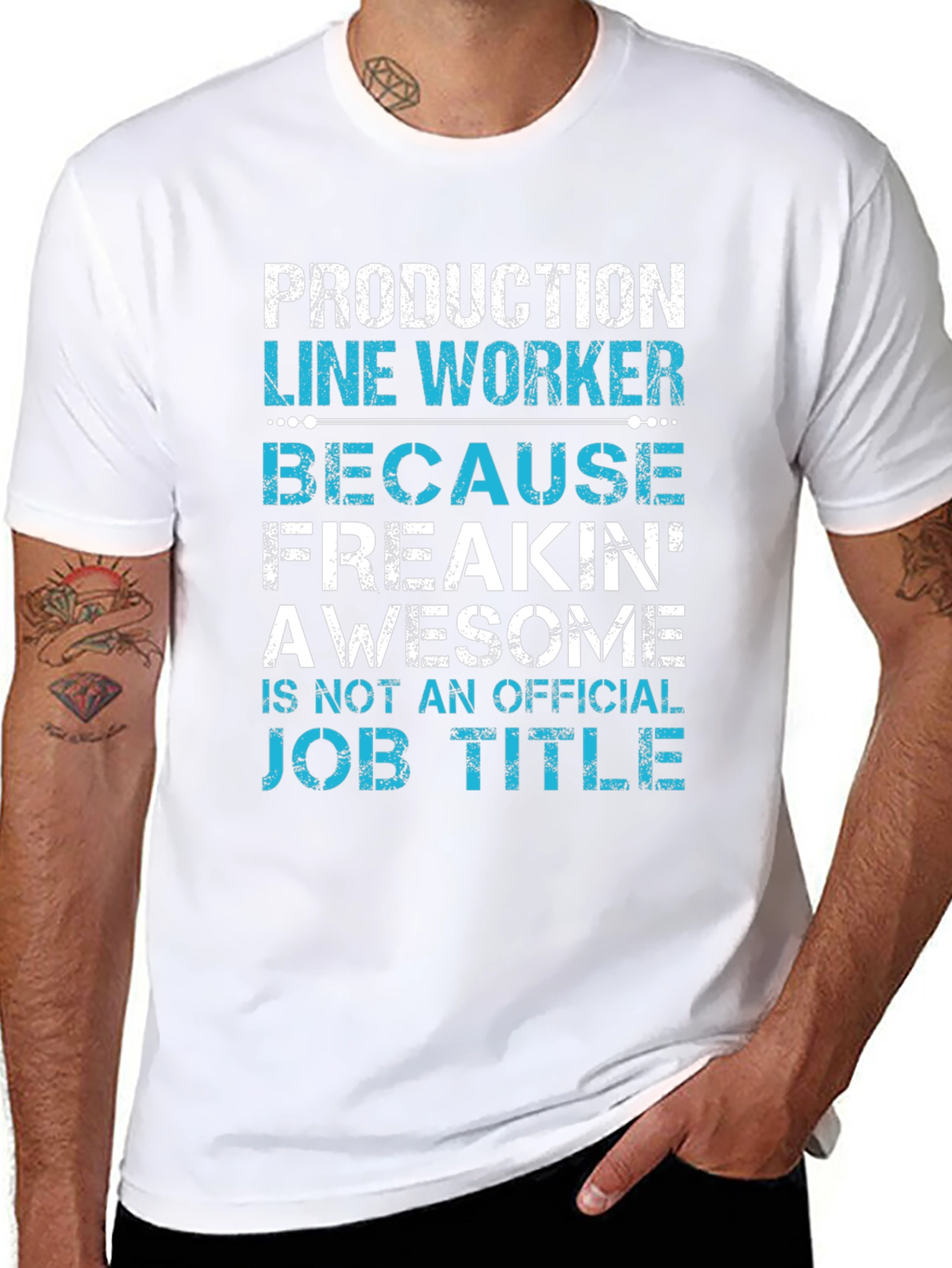 Production Line Worker Funny Job Title T-Shirt