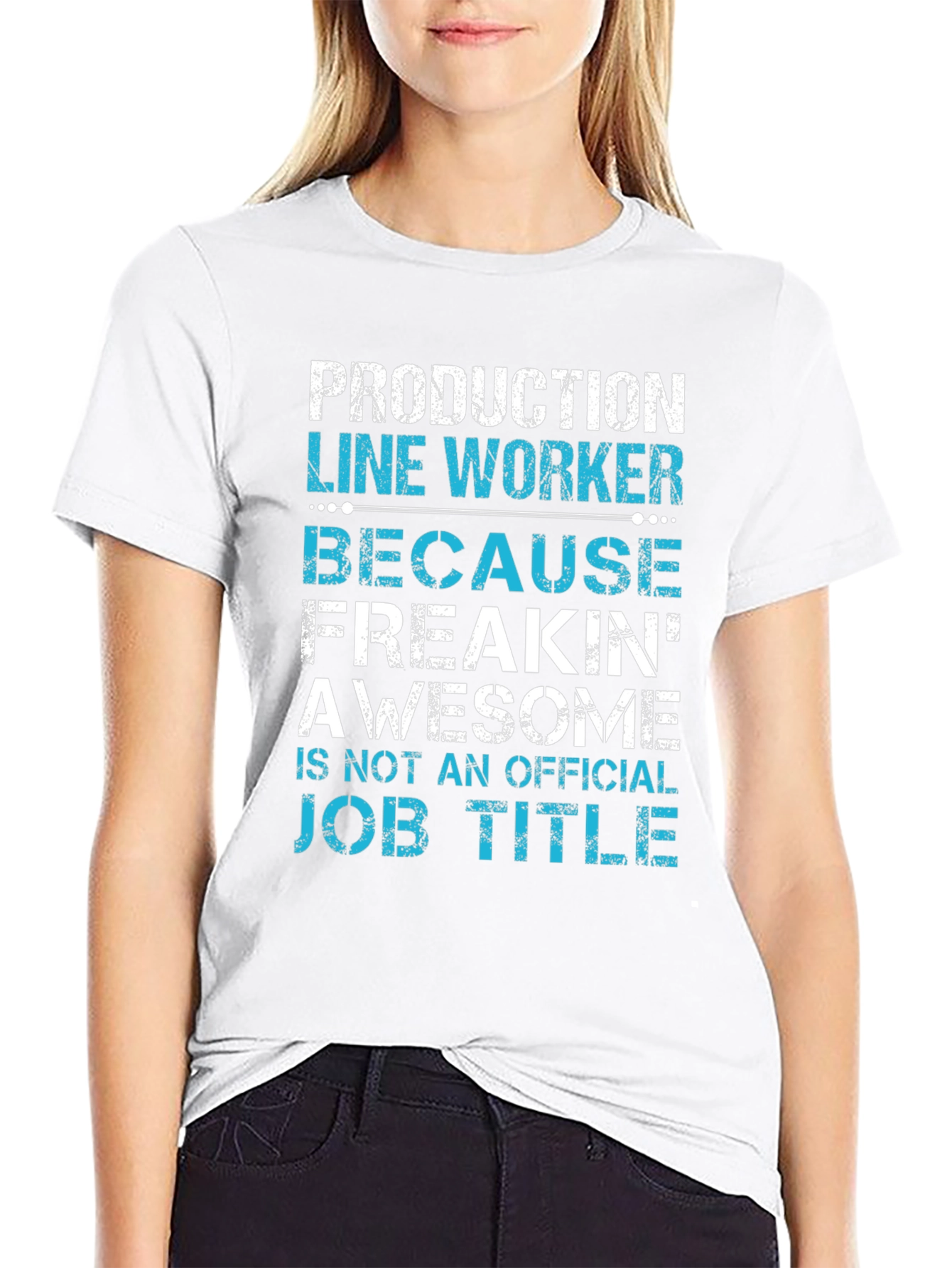 Production Line Worker Funny Job Title T-Shirt