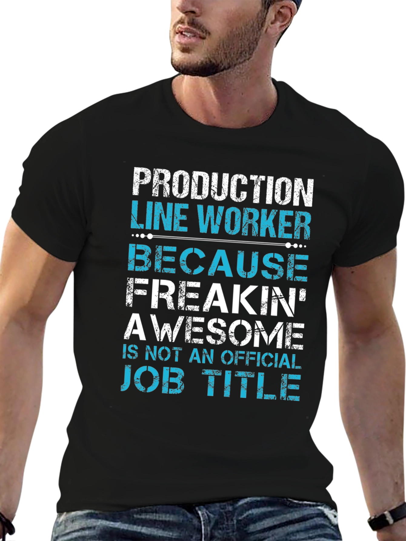 Production Line Worker Funny Job Title T-Shirt