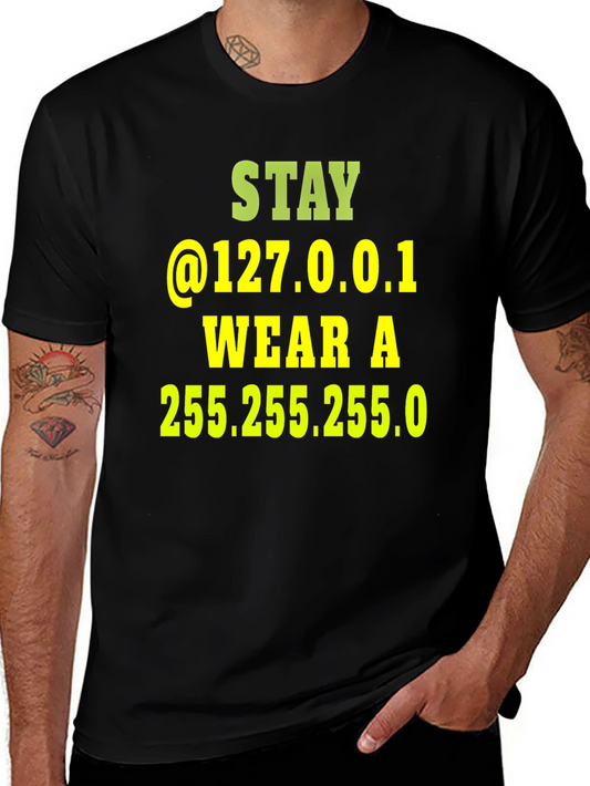Stay Home T-Shirt 127.0.0.1 Developer Humor Tee