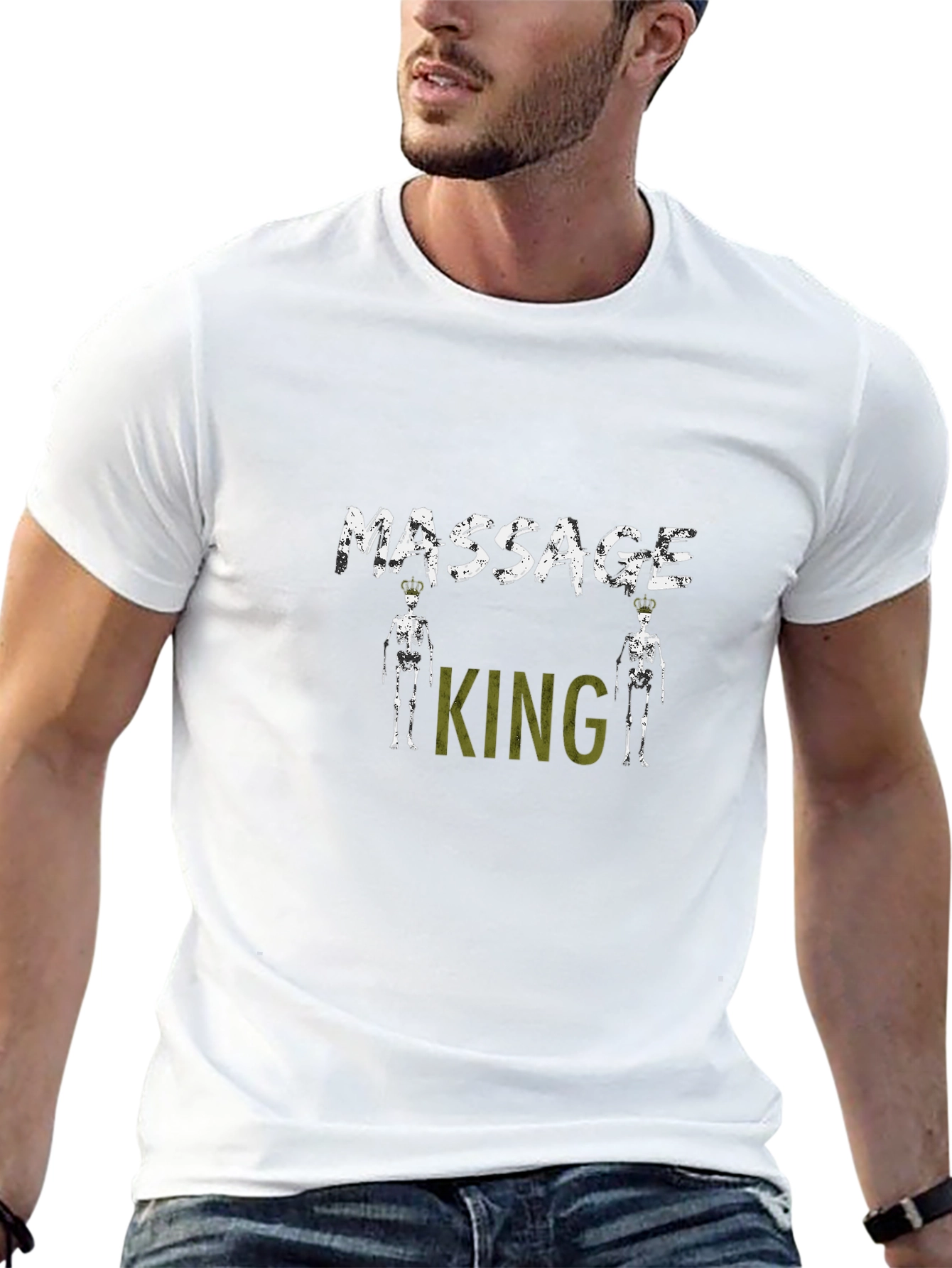 Massage King Black T-Shirt