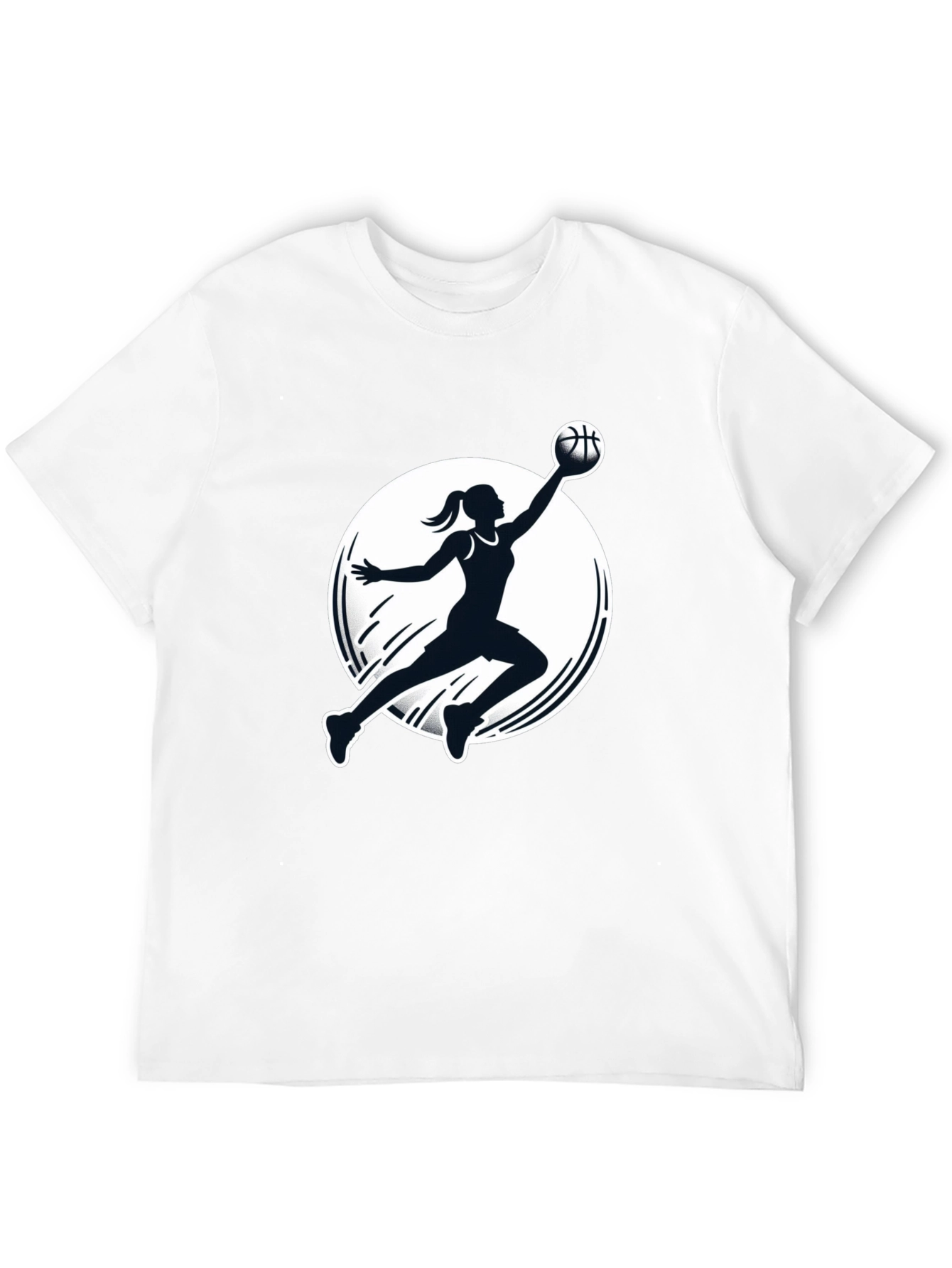 Basketball Player Graphic Black T-Shirt