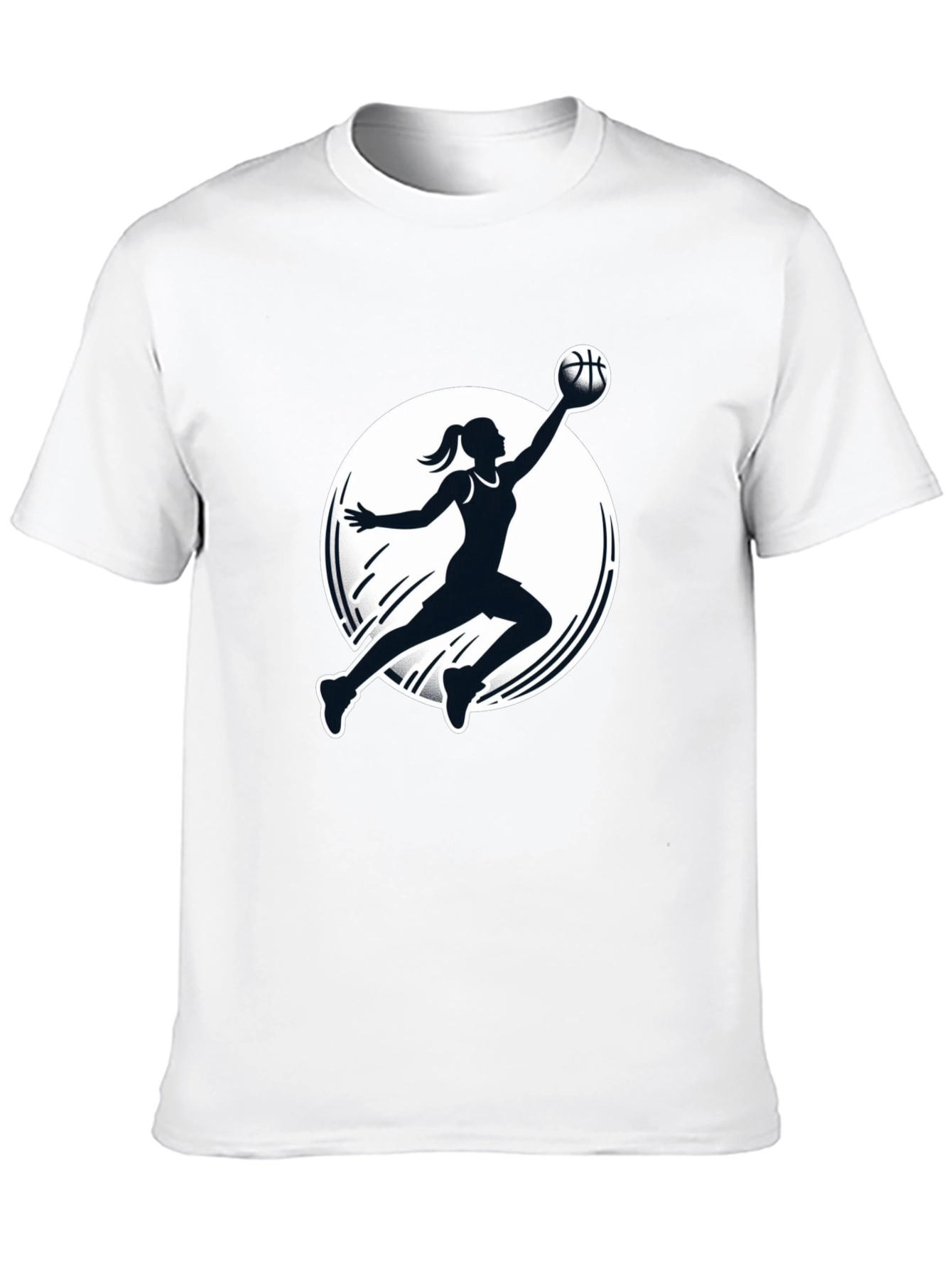 Basketball Player Graphic Black T-Shirt