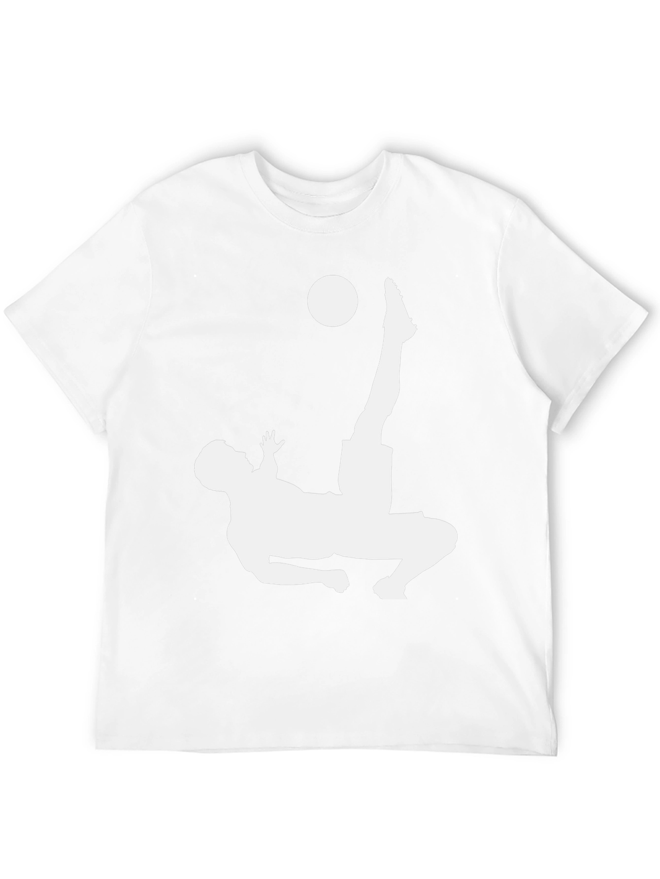 Soccer Bicycle Kick Graphic Tee - Black Cotton T-Shirt