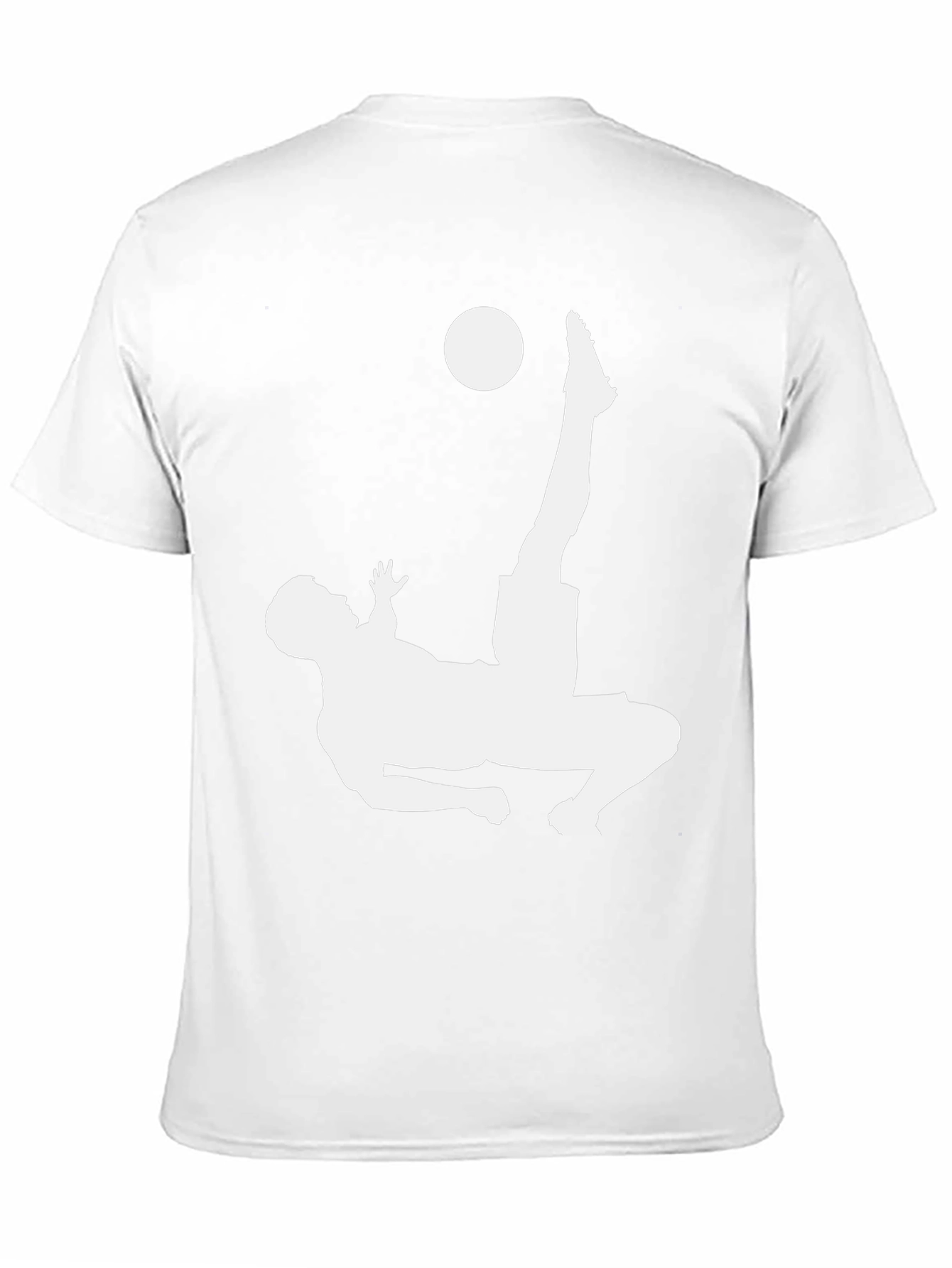 Soccer Bicycle Kick Graphic Tee - Black Cotton T-Shirt