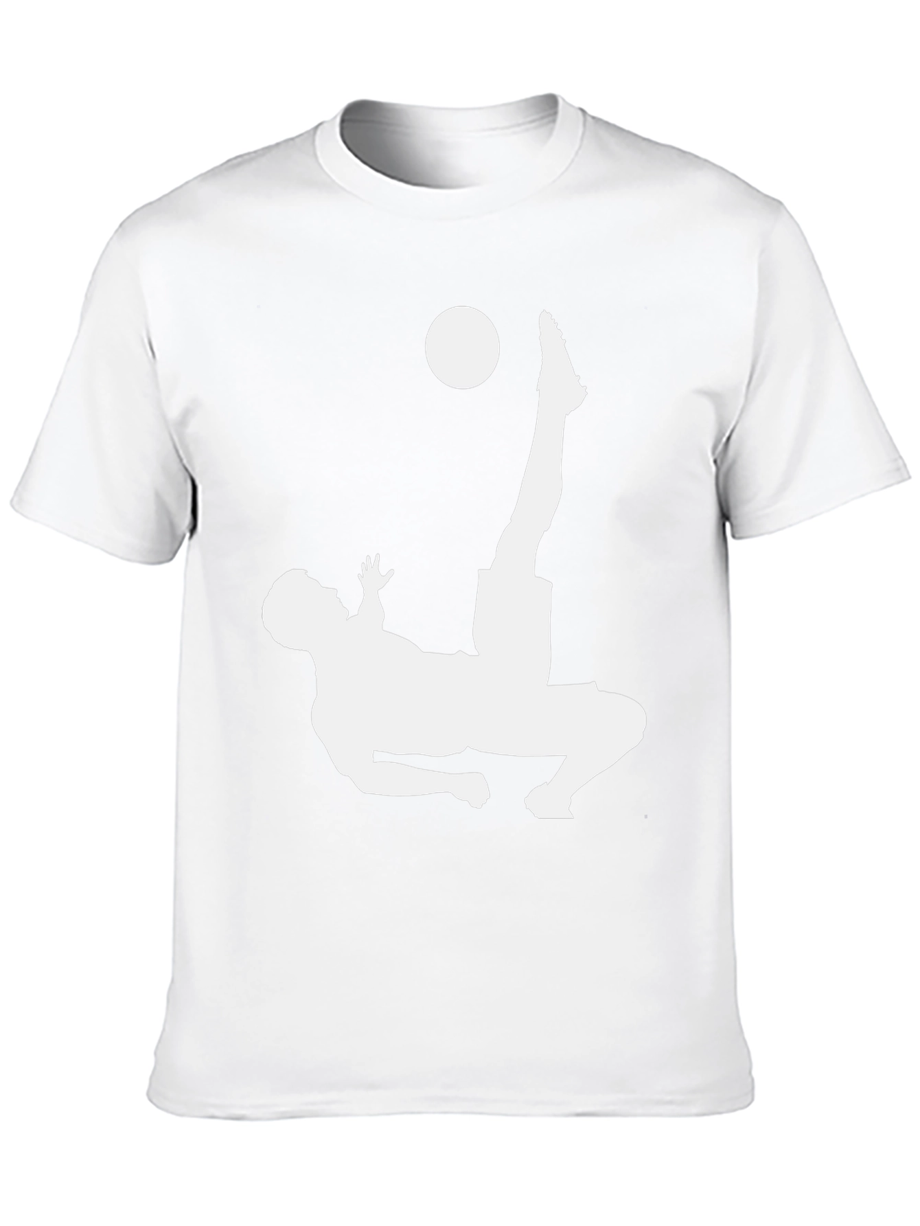 Soccer Bicycle Kick Graphic Tee - Black Cotton T-Shirt