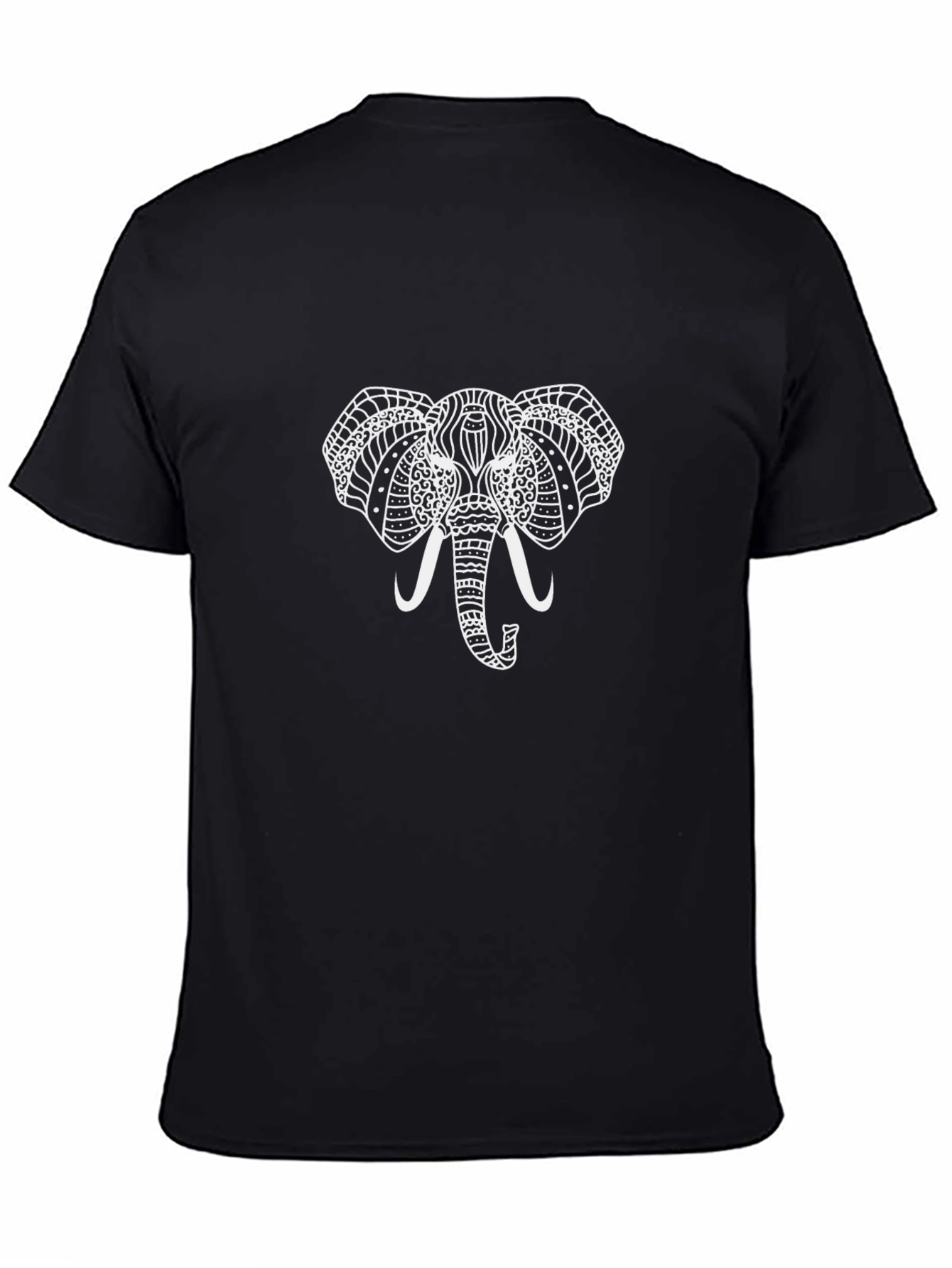 Elephant Graphic Tee - Stylish Black Cotton T-Shirt