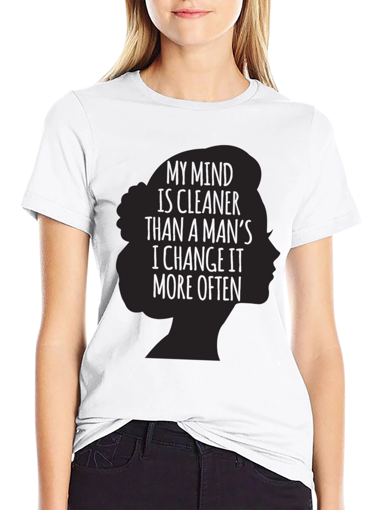 Sarcastic Woman Silhouette Graphic Tee